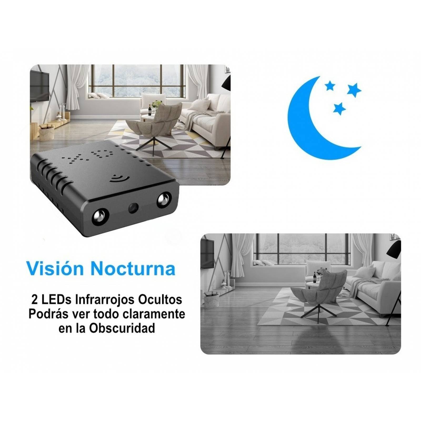 Micro Camara Espia Inalambrica Wifi Ful Hd 1080p Mini Oculta