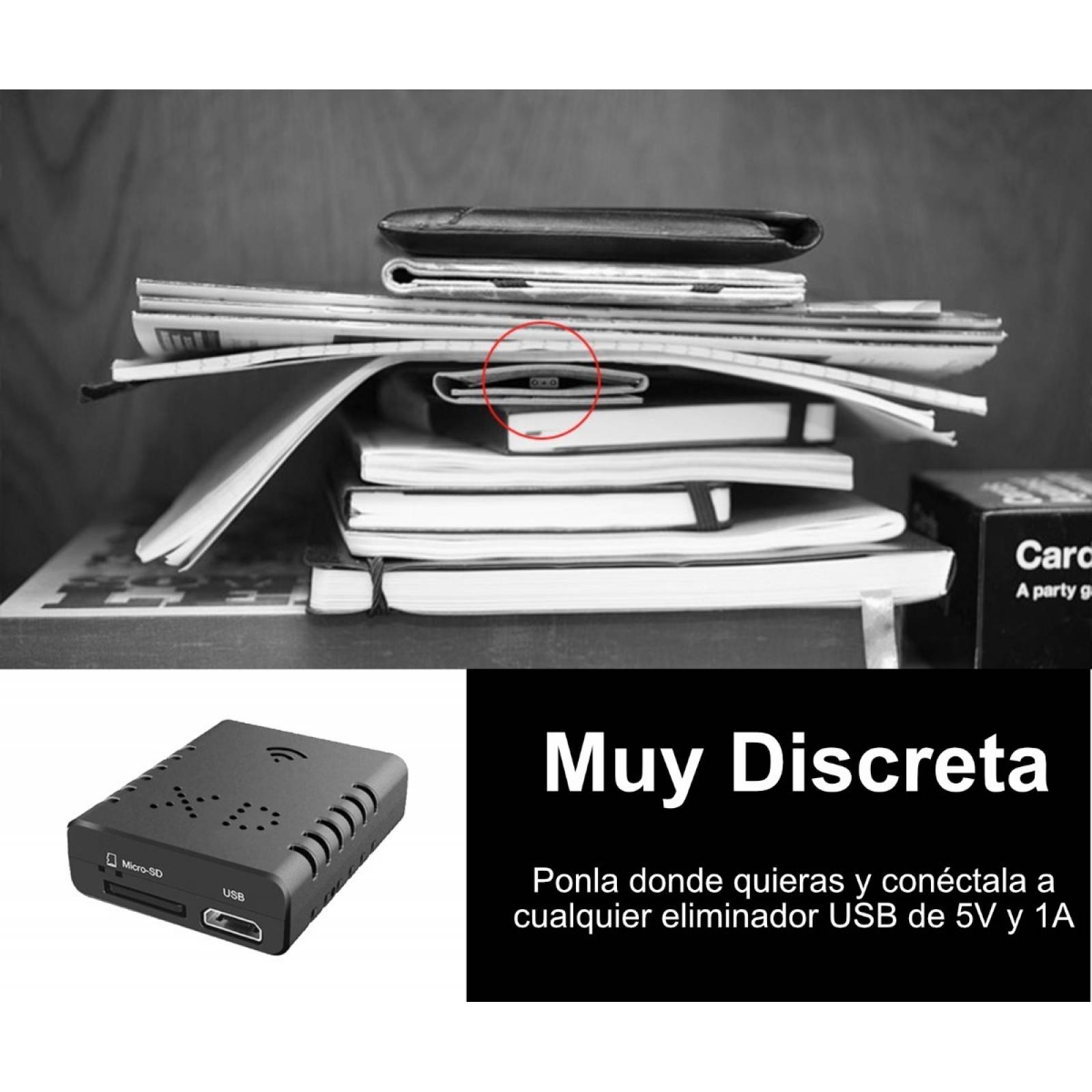 Micro Camara Espia Inalambrica Wifi Ful Hd 1080p Mini Oculta