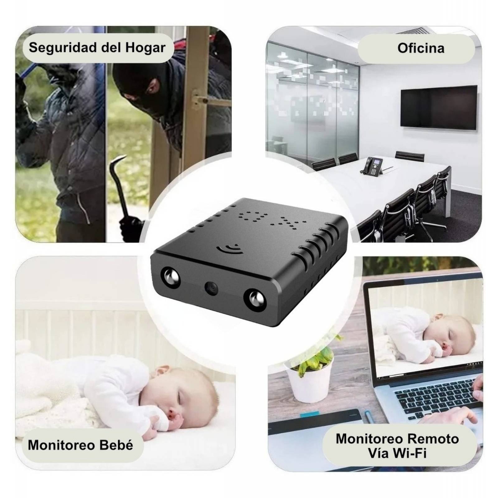 Micro Camara Espia Inalambrica Wifi Ful Hd 1080p Mini Oculta