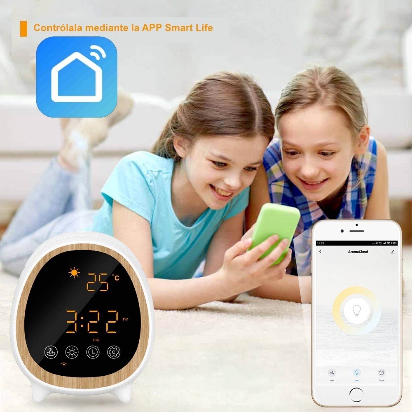 Difusor Aromaterapia Humificador Wifi Difusores Aceites Esenciales