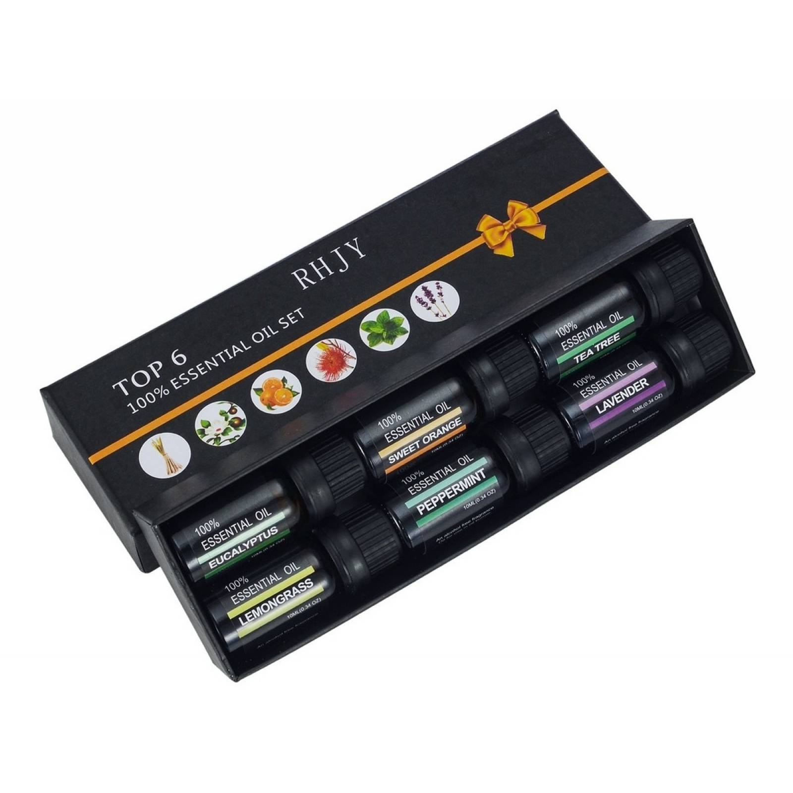 Kit Aceites Esenciales 6 Esencias Aromas Para Difusor