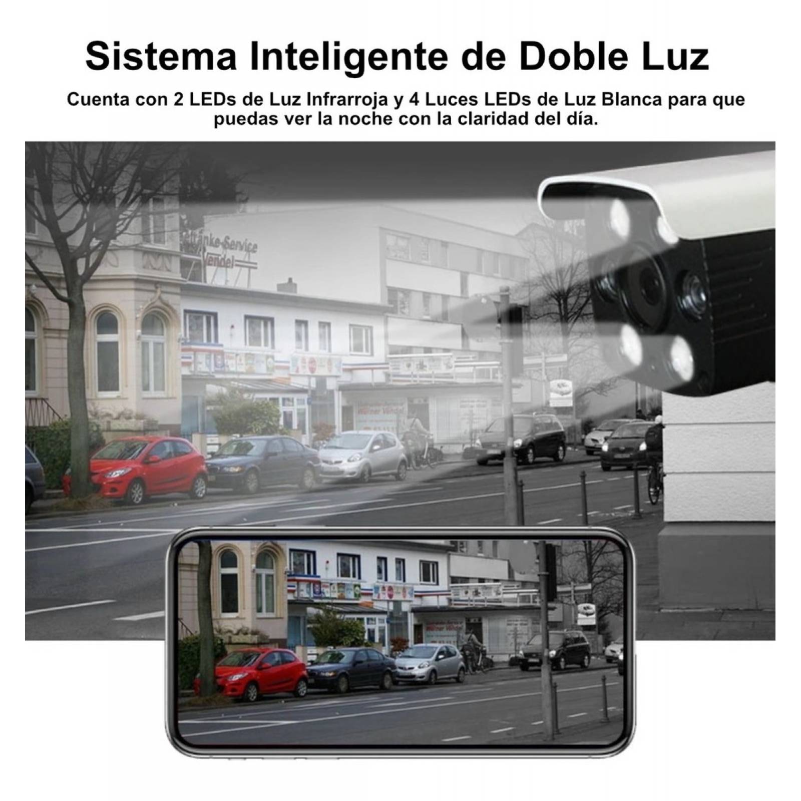 Cámara Seguridad Exterior Wifi Bala Ultra Hd 3mp Ip66 Vnoct