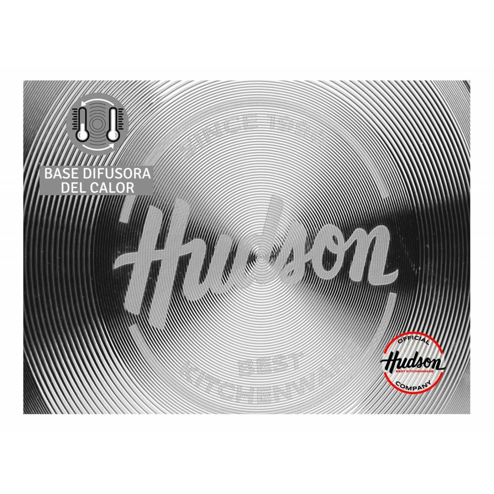 Juego De Ollas Hudson 4 Piezas 18 Y 22 Cm Aluminio Negro
