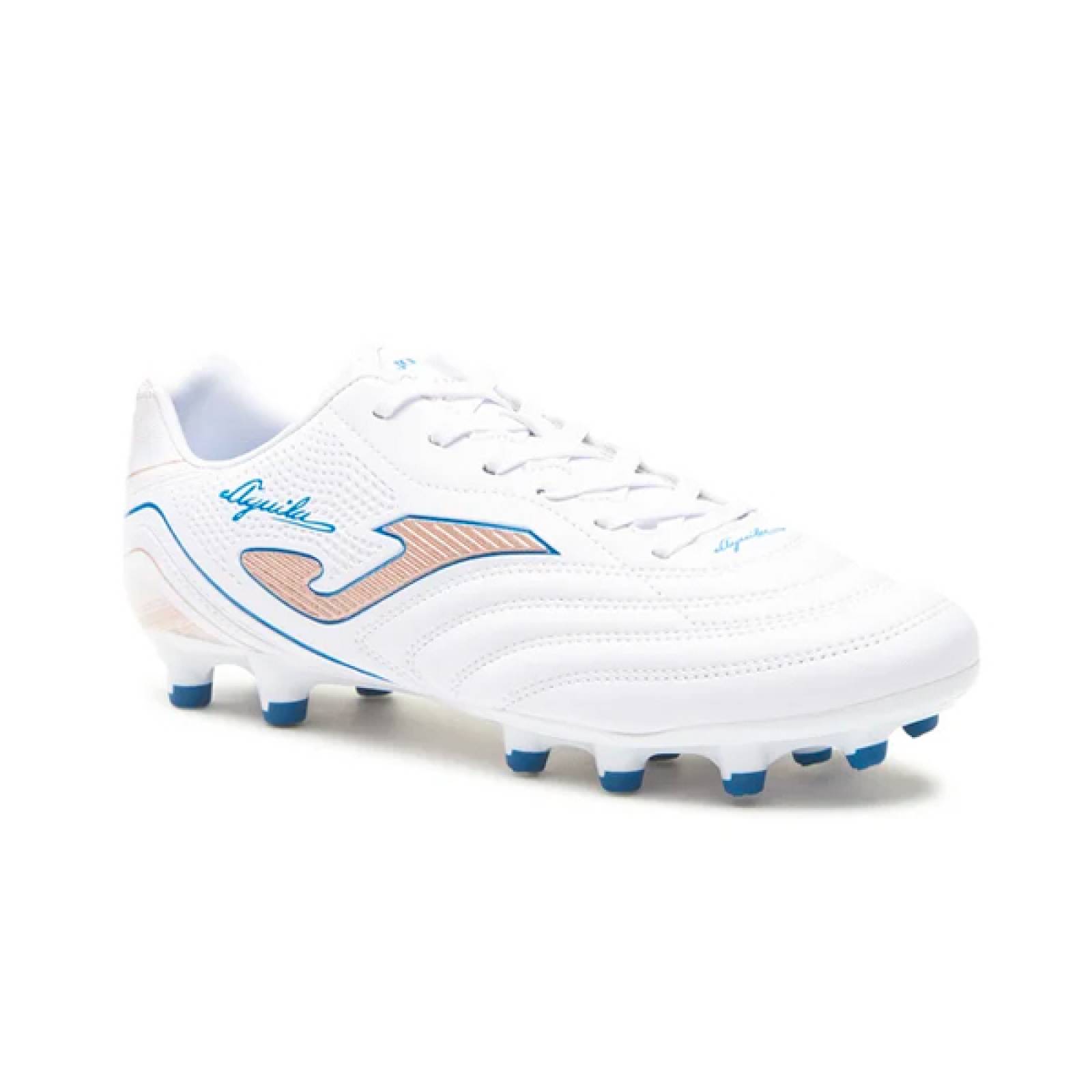 Tenis Futbol Tachos Joma Aguila 2332 Terreno Firme FG Blanco/Oro