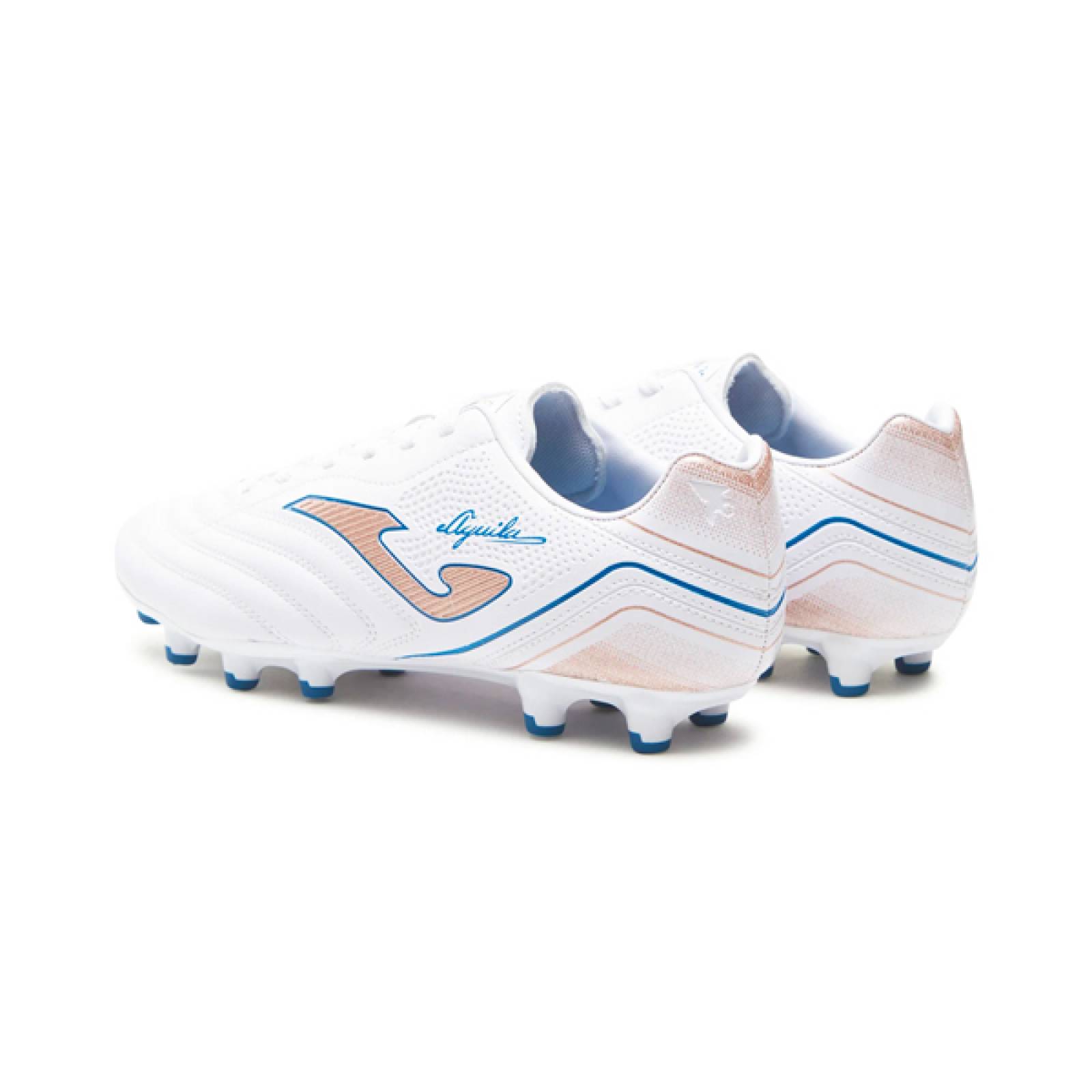 Tenis Futbol Tachos Joma Aguila 2332 Terreno Firme FG Blanco/Oro
