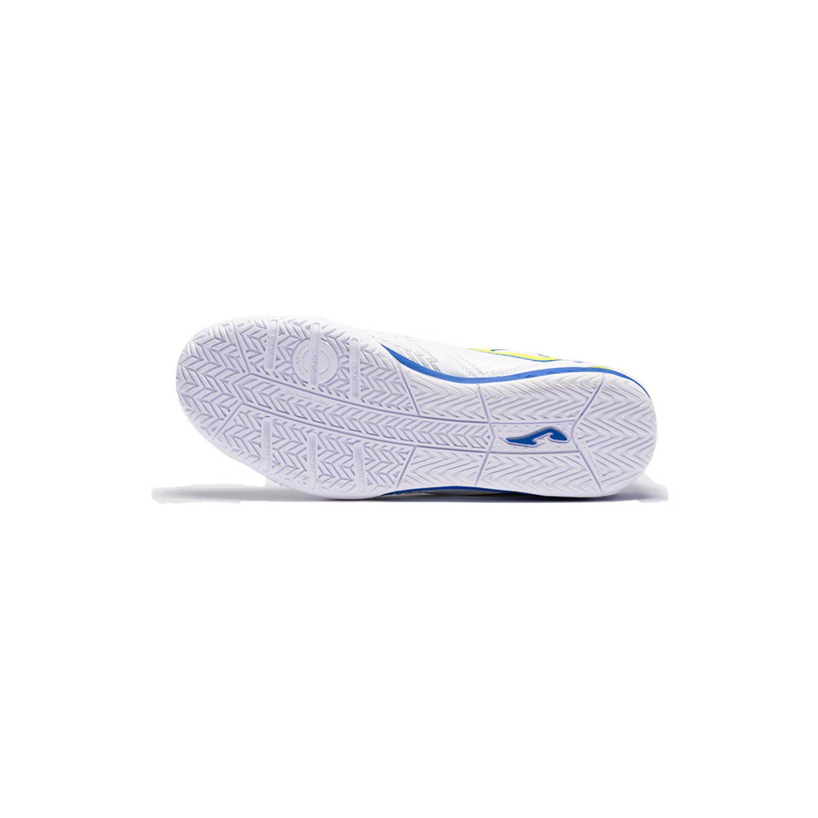 Tenis Joma Futbol Sala Dribling 2302 Indoor Blanco/Azul.