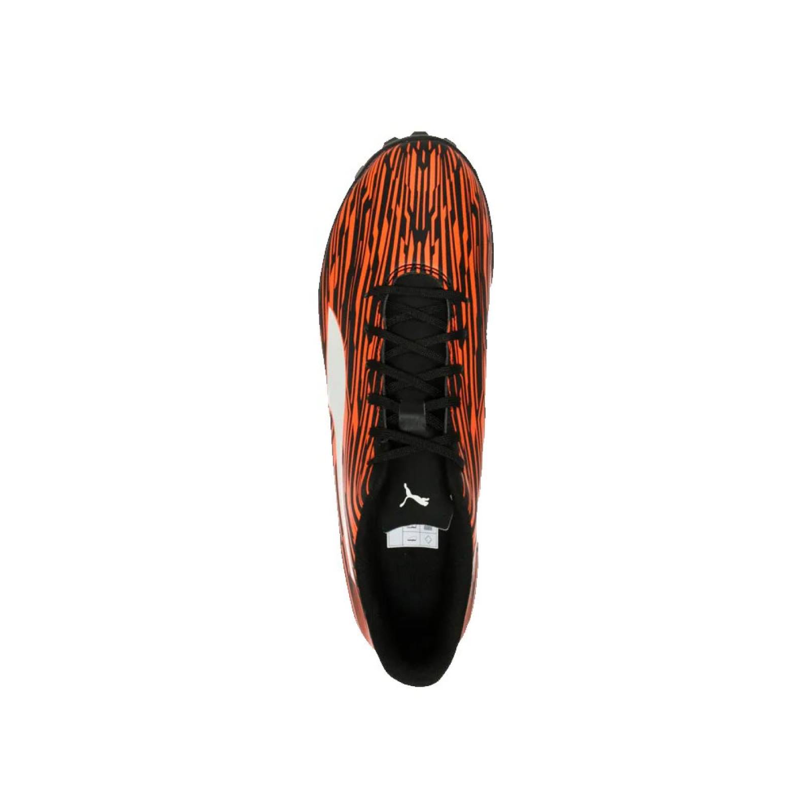Tenis Futbol Rapido Turf Puma RAPIDO III TT Negro/Naranja.