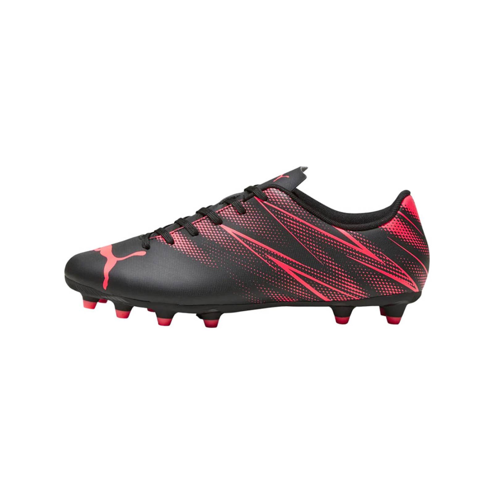 Tenis Futbol Soccer Tachos Puma ATTACANTO Negro/Rosa