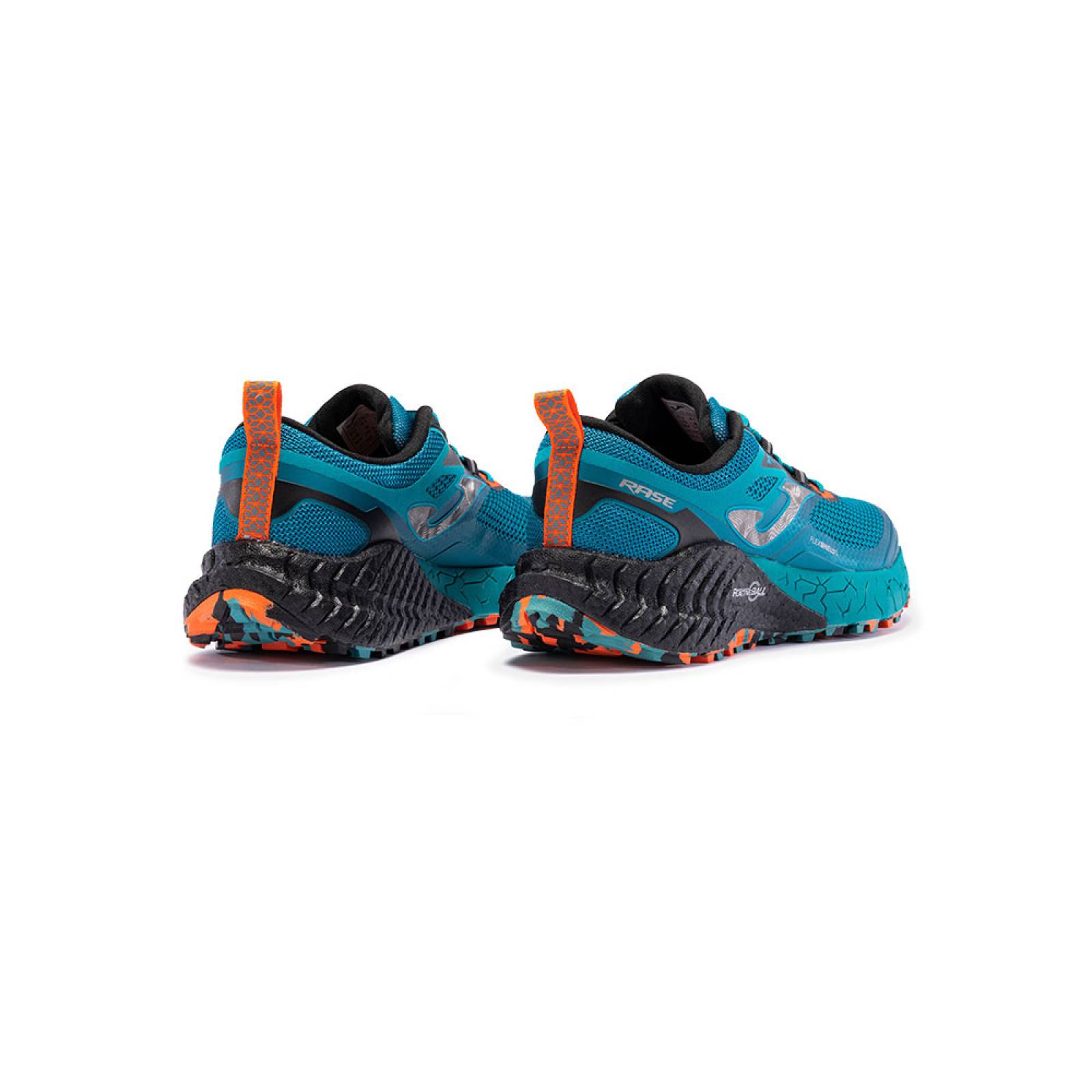Tenis Joma Trail Running Rase 2317 Hombre Azul petroleo.
