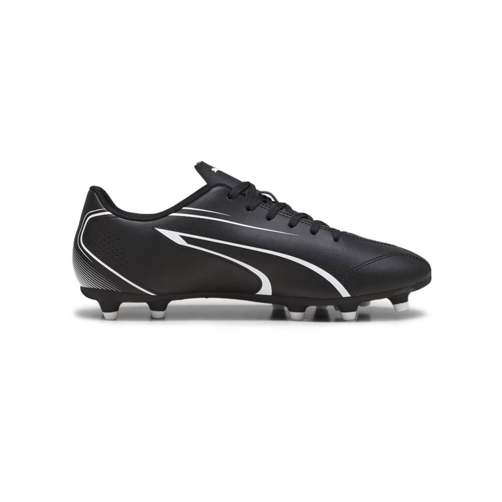 Tenis Futbol Soccer Tachos Puma VITORIA Negro/Blanco.