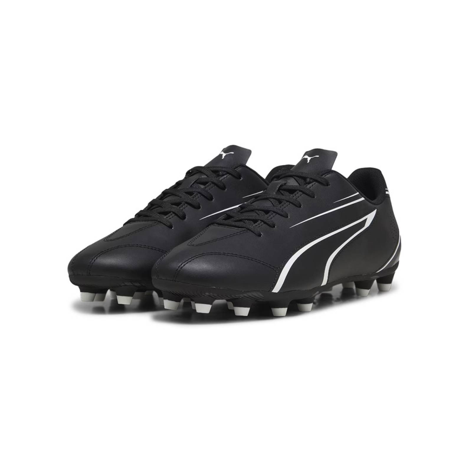 Tenis Futbol Soccer Tachos Puma VITORIA Negro/Blanco.