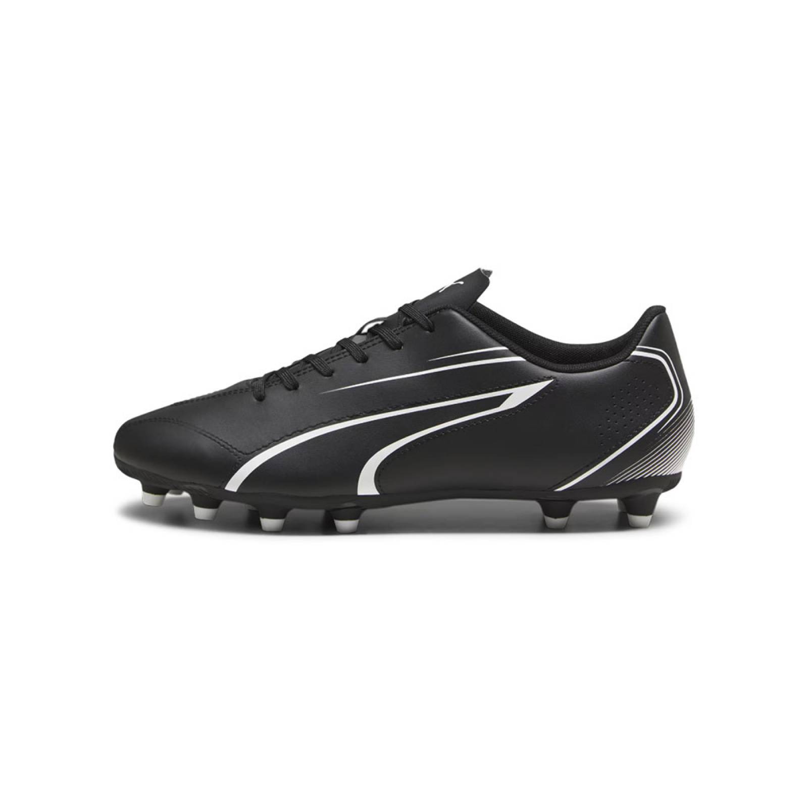 Tenis Futbol Soccer Tachos Puma VITORIA Negro/Blanco.