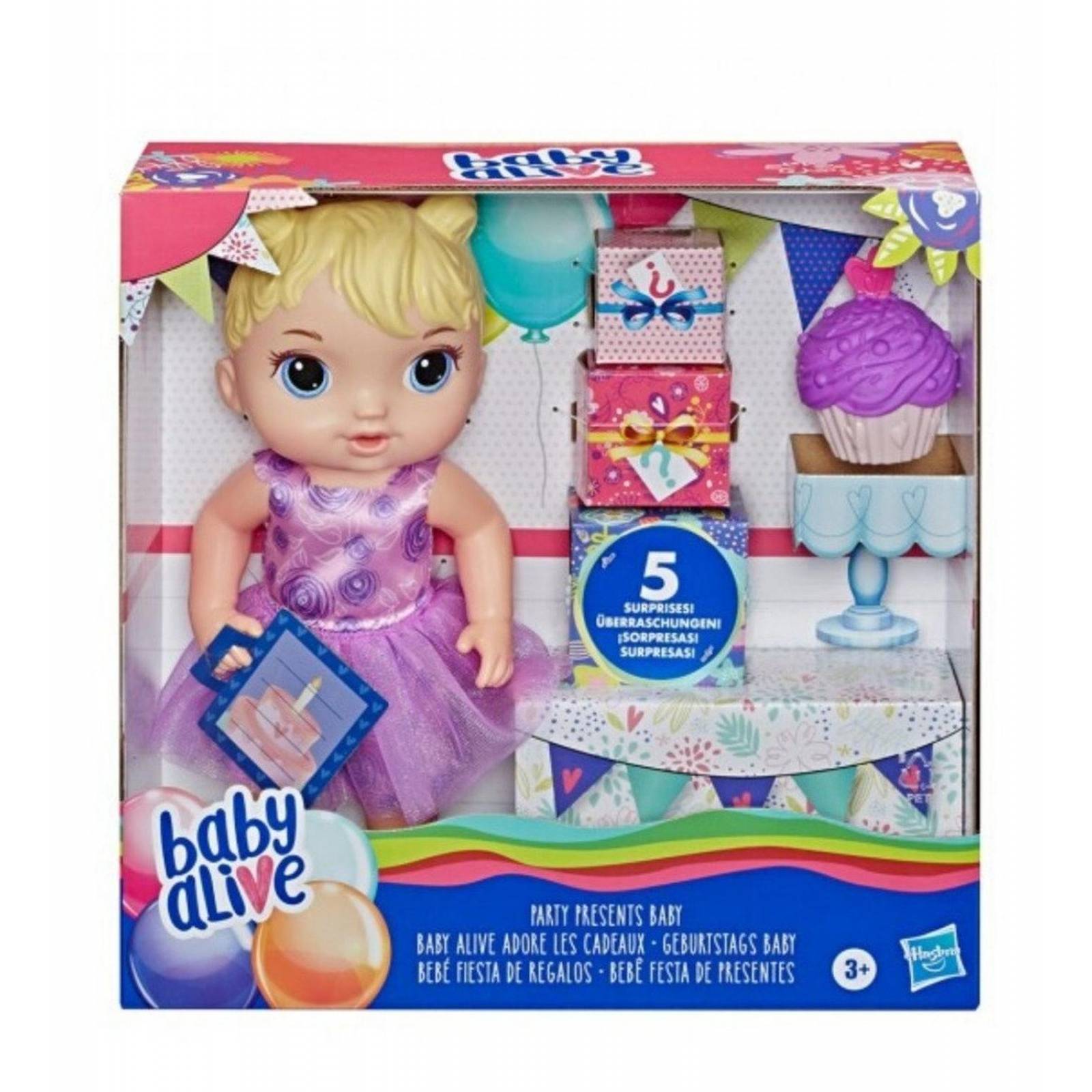 Baby Alive: Muñeca - Bebe fiesta de regalos 