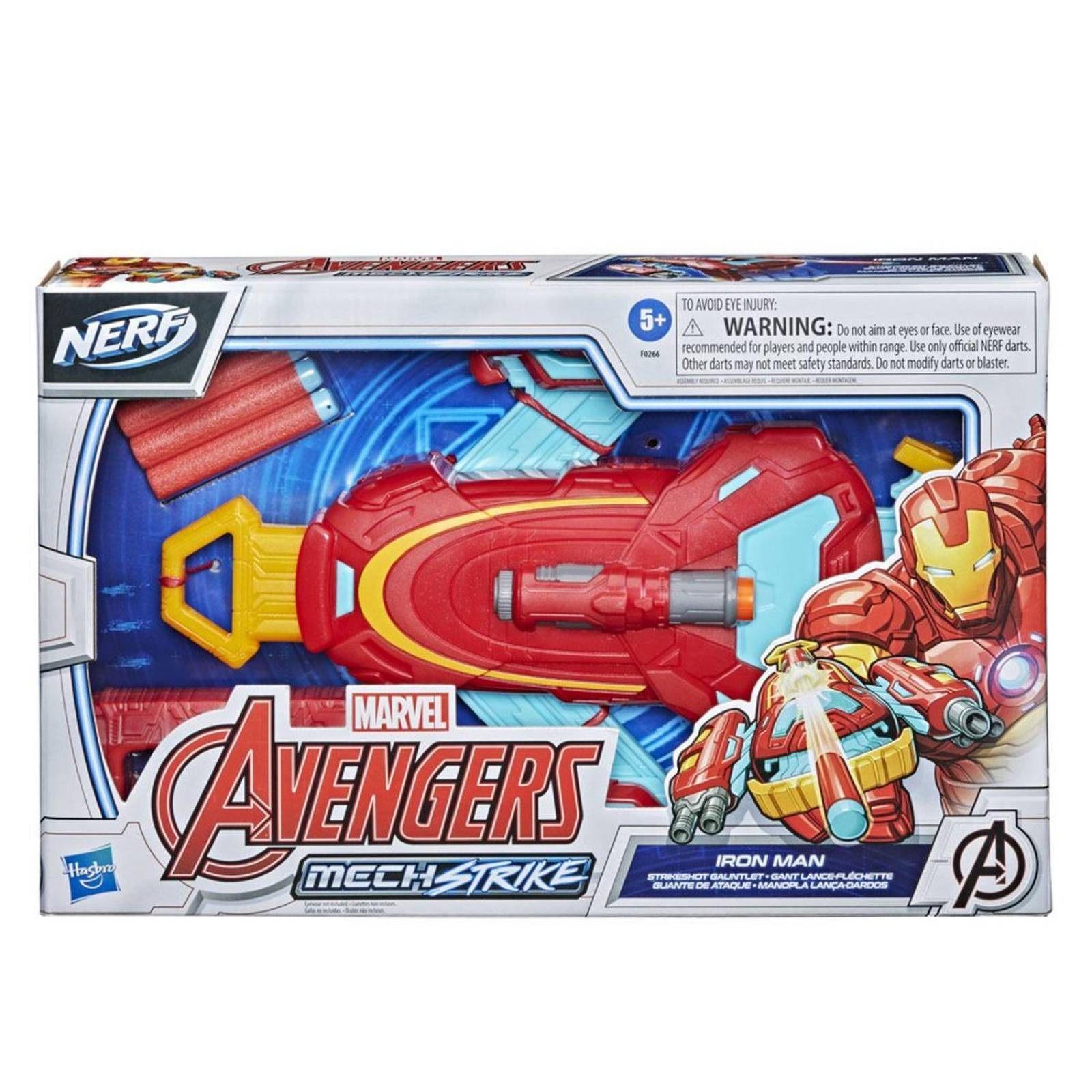 Nerf Marvel: Mech Strike Iron Man - Guante Lanza Dardos 