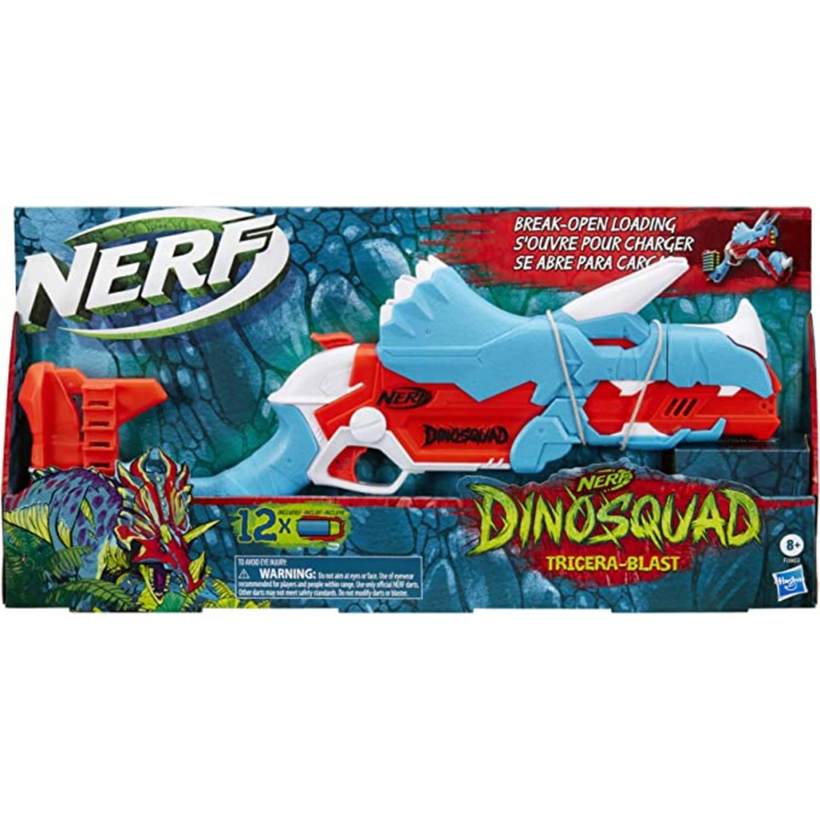 Nerf: Dinosquad - Tricera Blast Lanzador De Dardos 