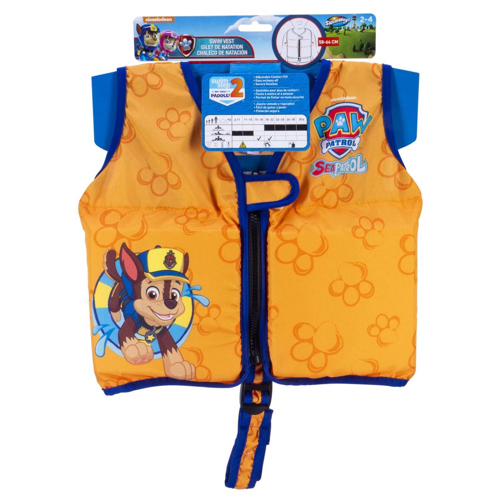 Swimways: Swimways Paw Patrol Chaleco Salvavidas - Chase 