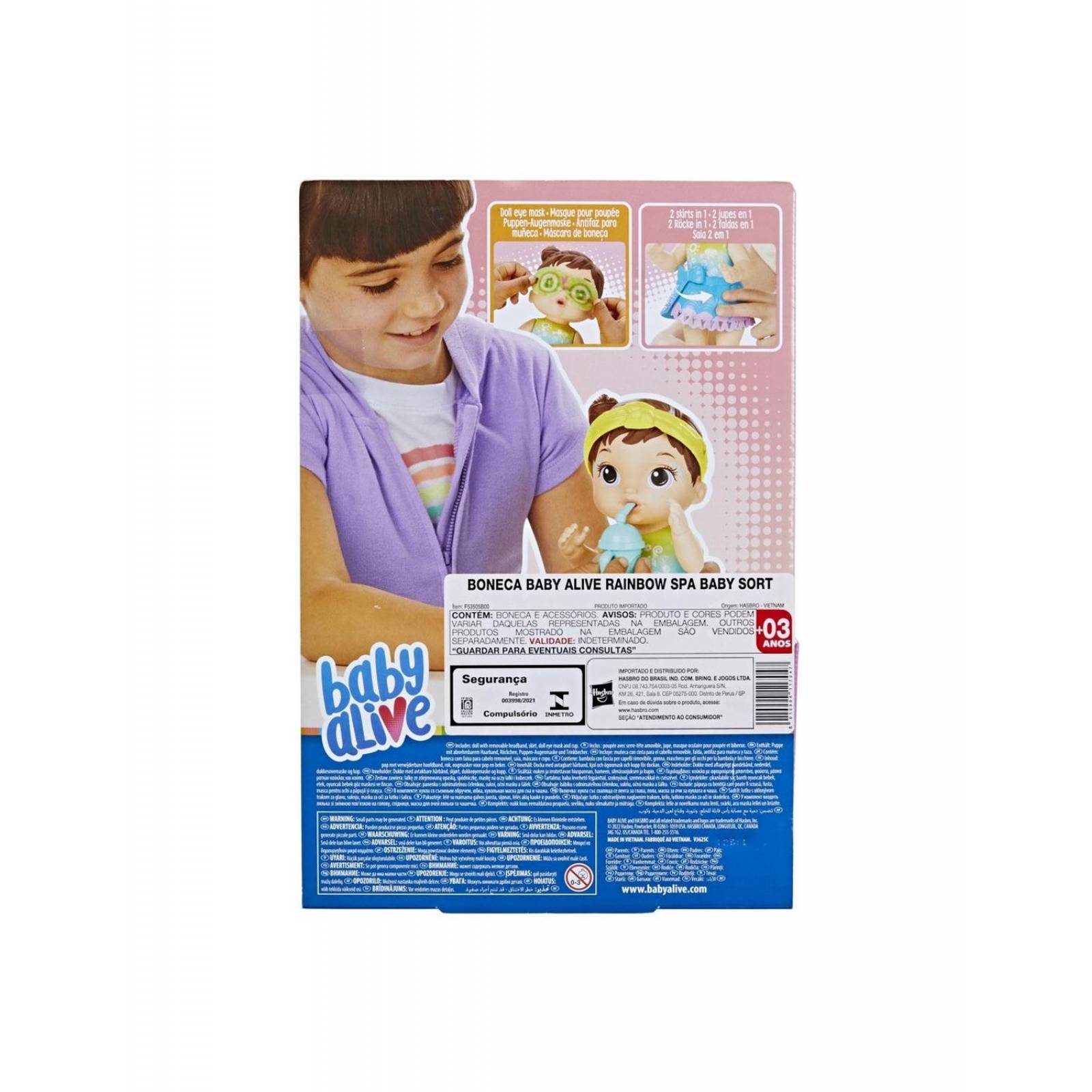 Baby Alive: Rainbow Spa - Bebe Morena Muñeca 