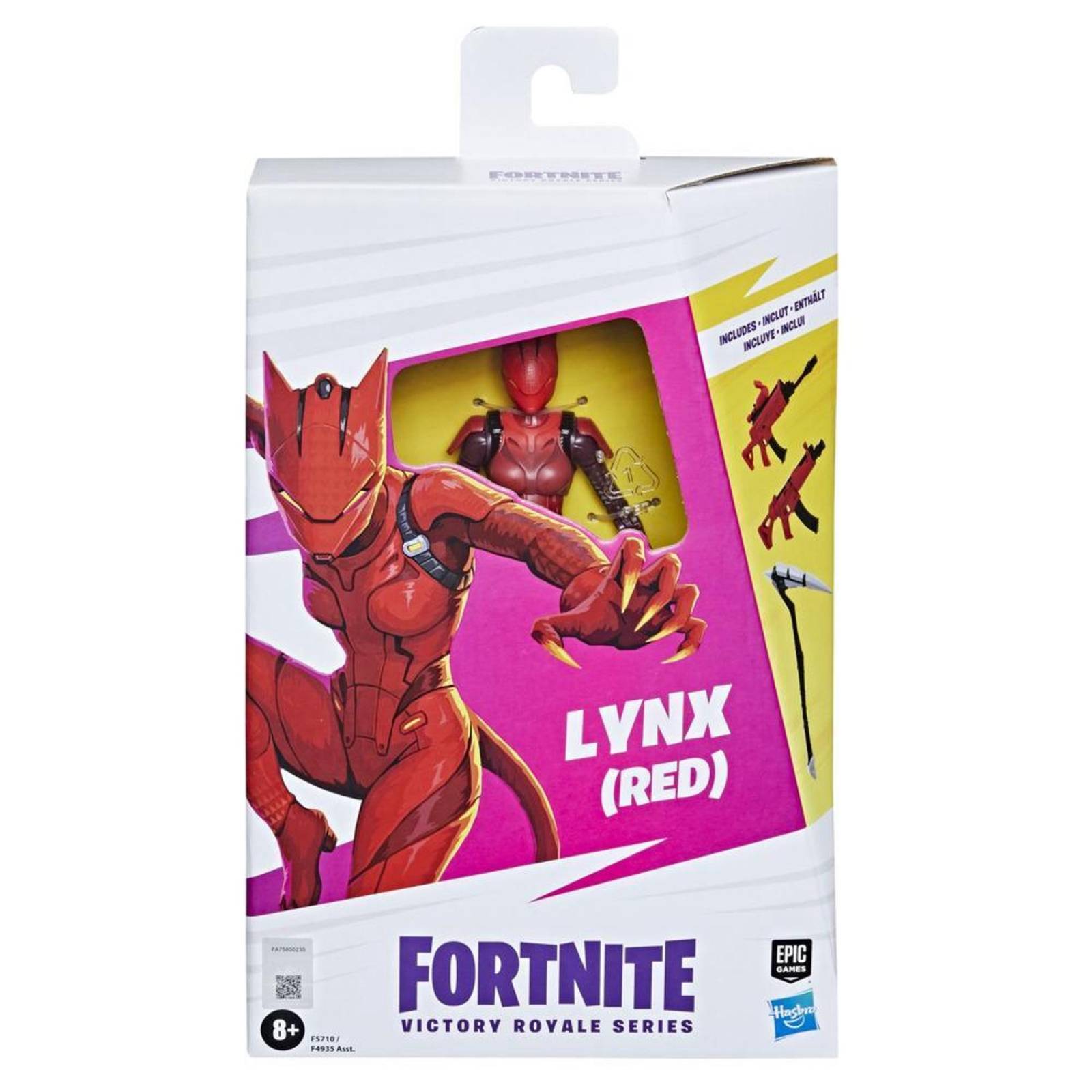 Fortnite Victory Royale Series: Lynx Color Rojo 6 Pulgadas 