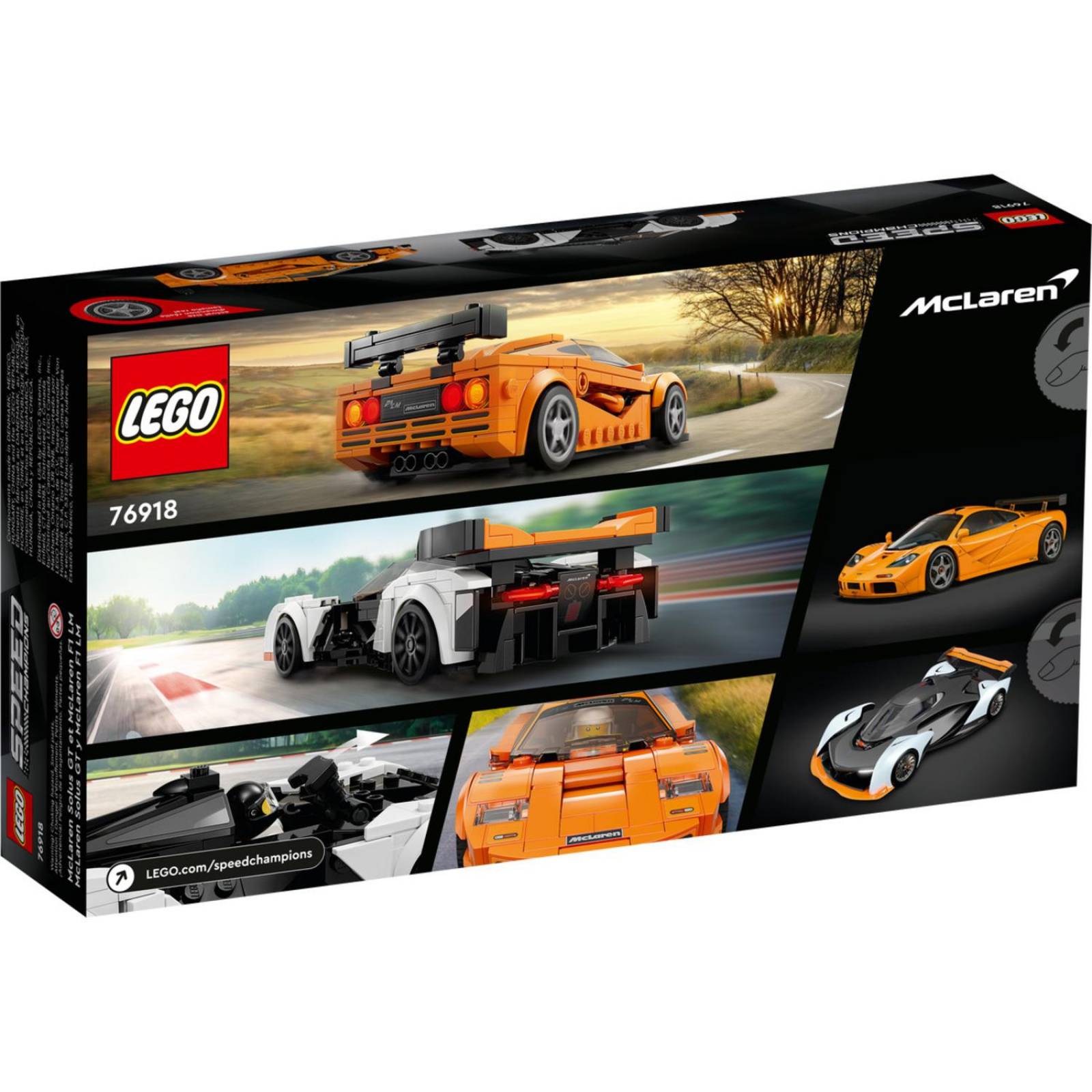 LEGO Speed Champions McLaren Solus GT y McLaren F1 LM 76918