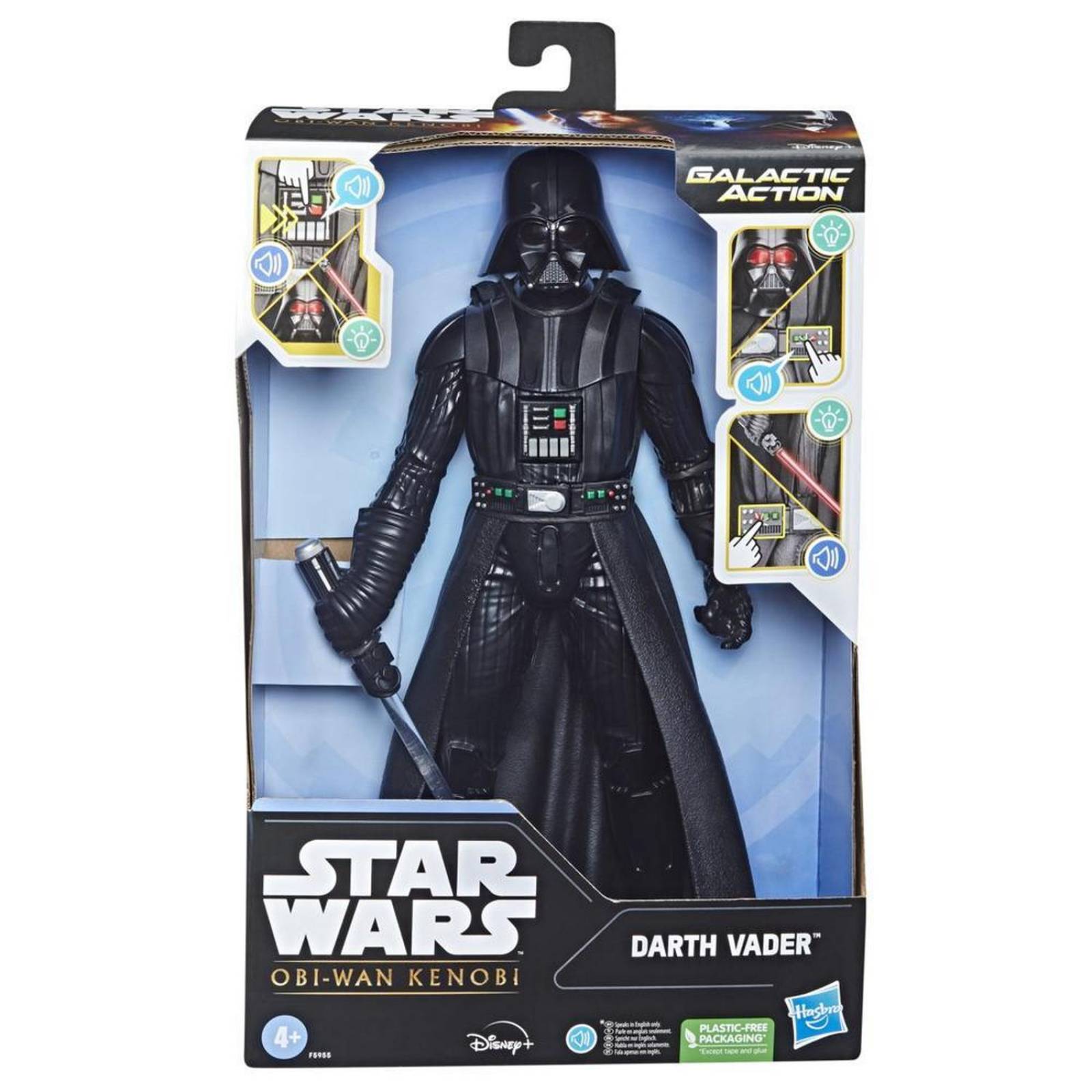 Star Wars Galactic Action: Obi Wan Kenobi - Darth Vader Figura Electronica Interactiva 