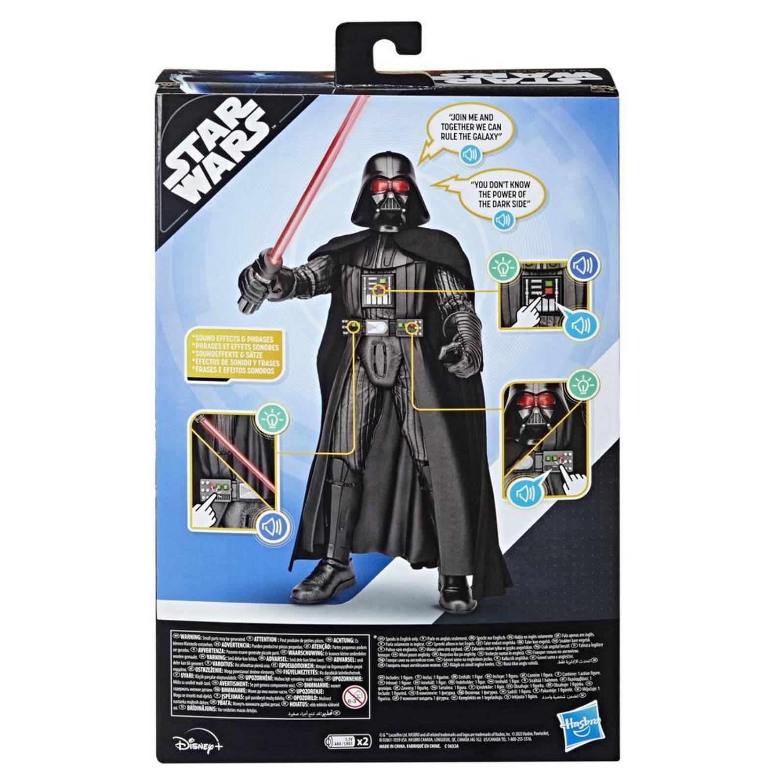 Star Wars Galactic Action: Obi Wan Kenobi - Darth Vader Figura Electronica Interactiva 