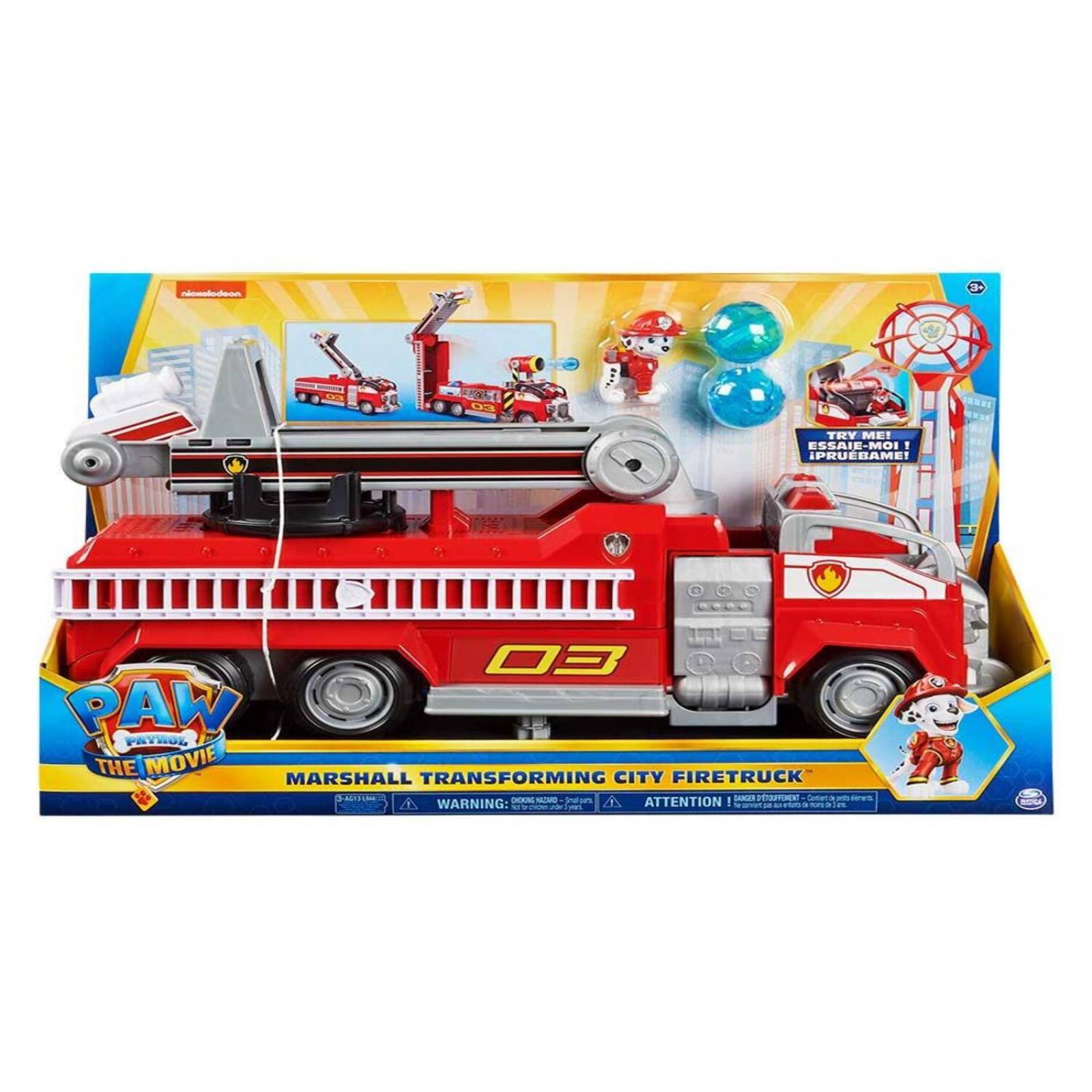 Paw Patrol: Camion De Bomberos Transformable - Marshall 
