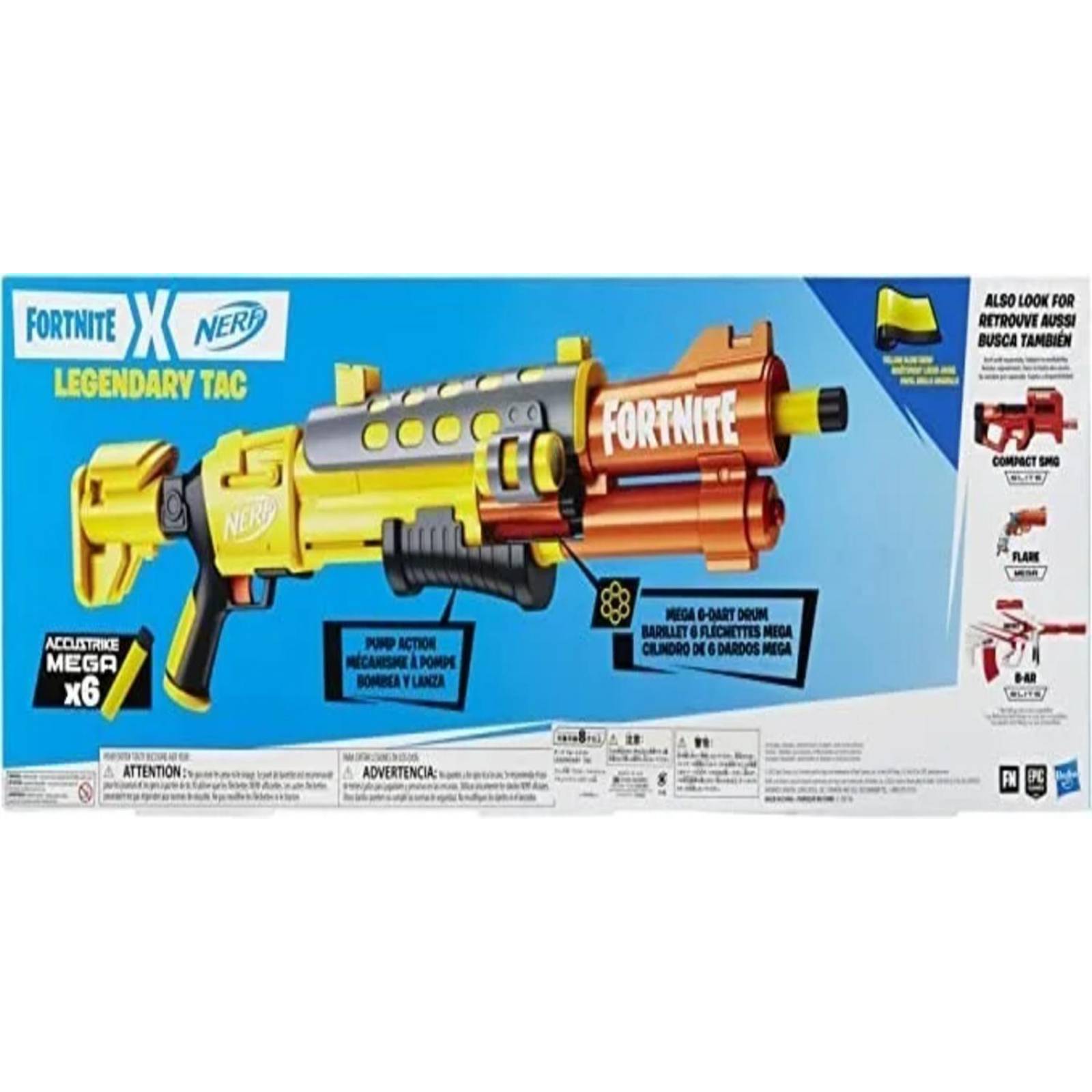 Nerf Fortnite: Legendary Tac Lanzador De Dardos 