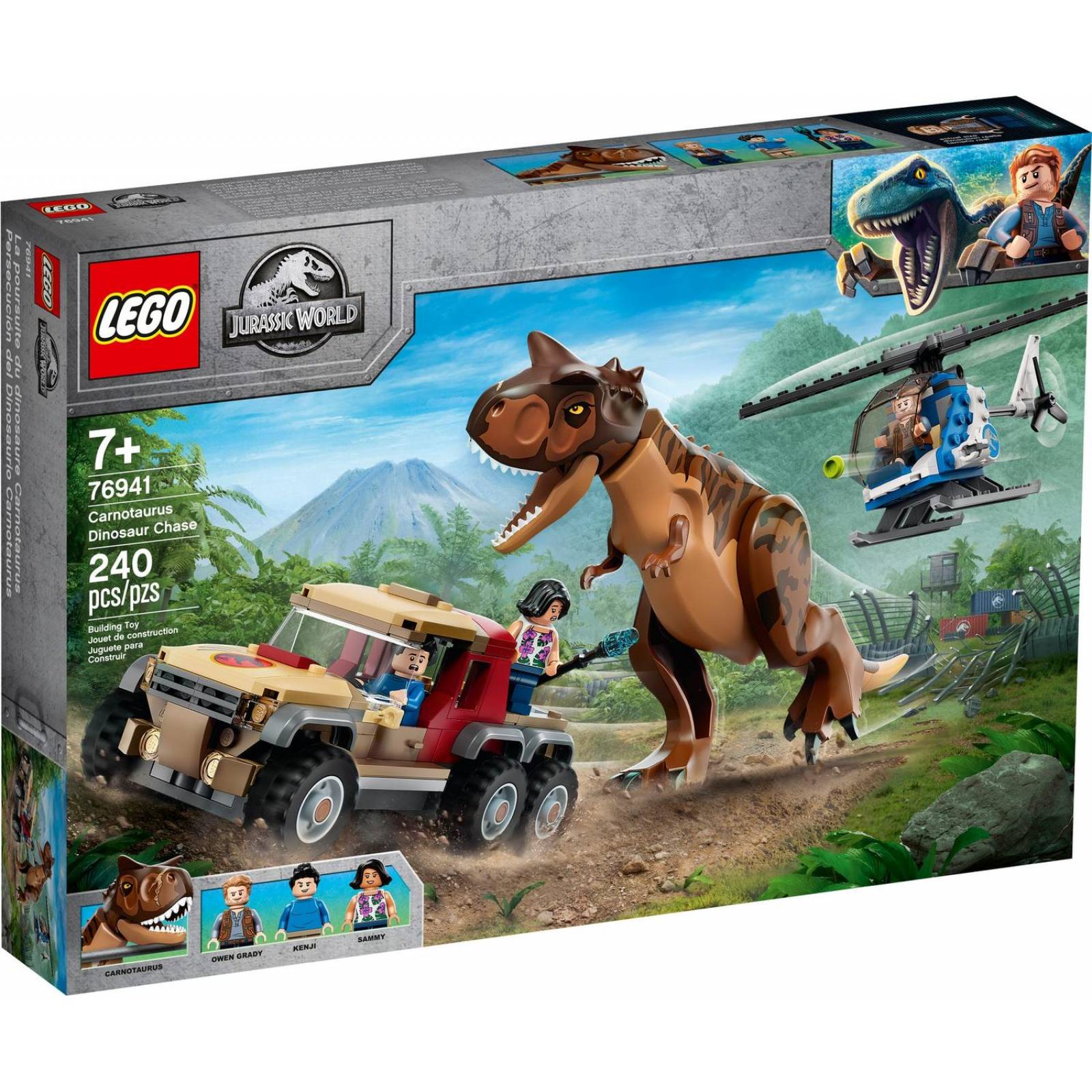 LEGO Jurassic World Persecucion del Dinosaurio Carnotaurus 76941 