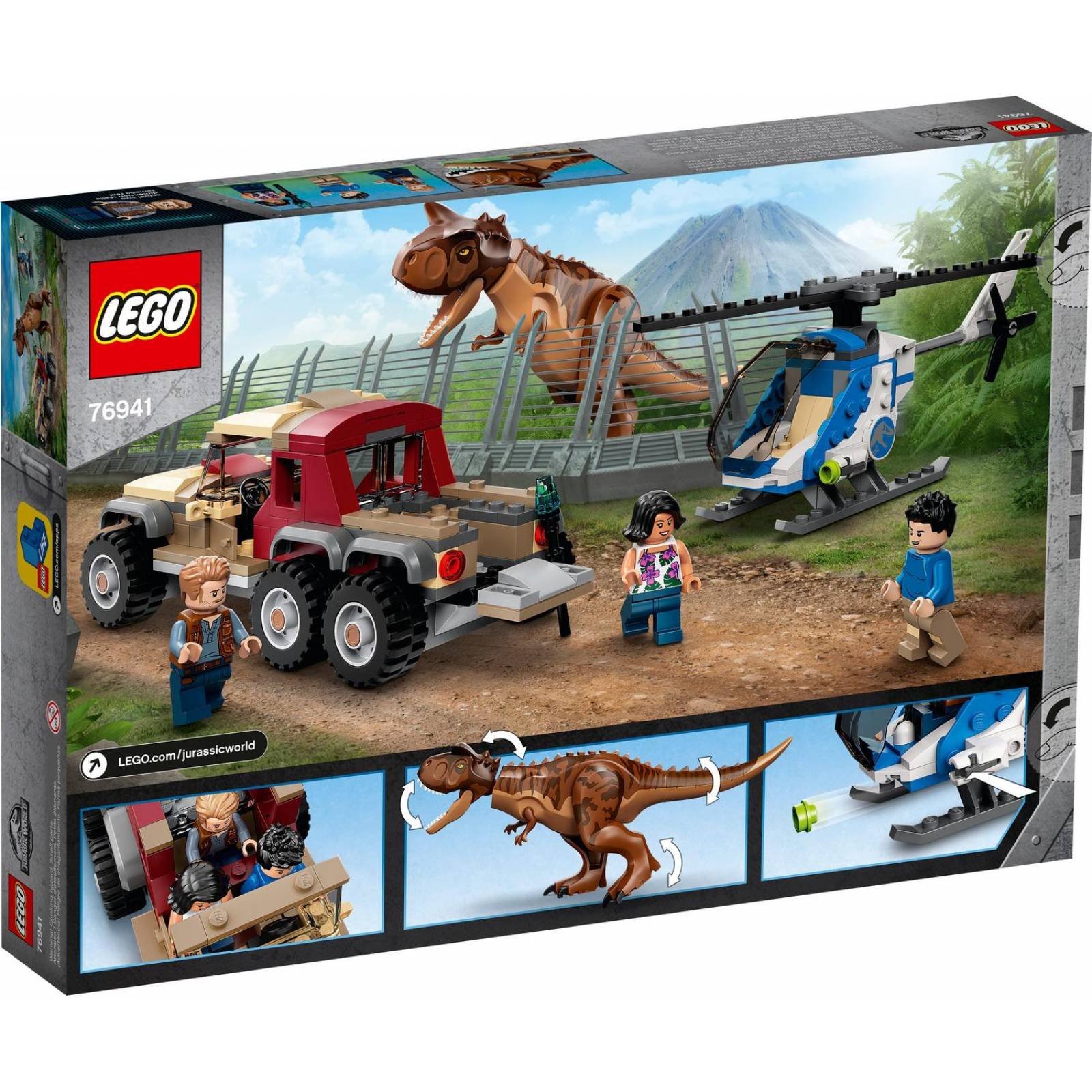 LEGO Jurassic World Persecucion del Dinosaurio Carnotaurus 76941 