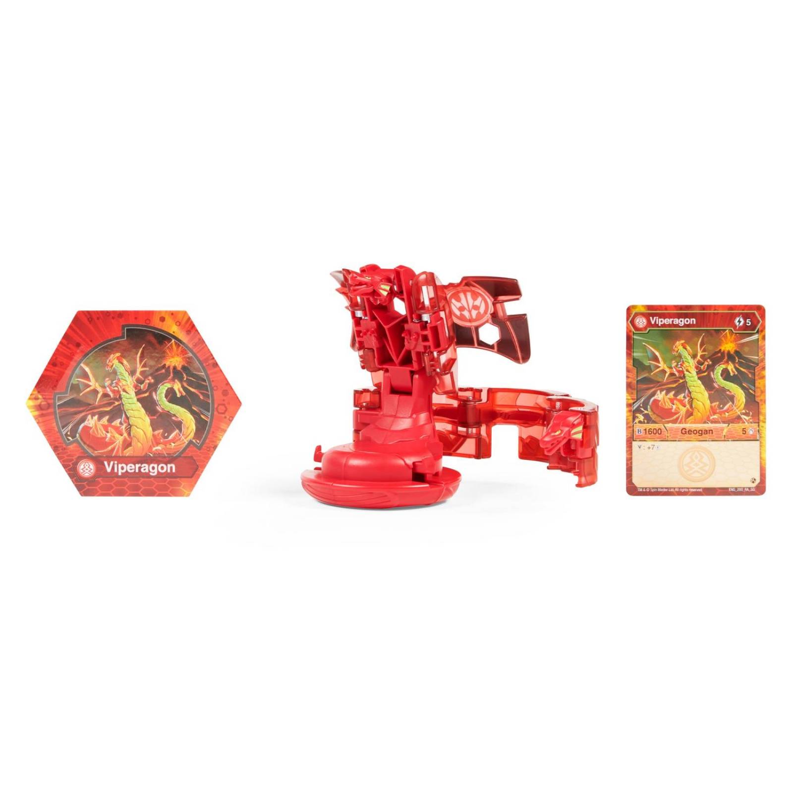 Bakugan: Bakugan Geogan Rising Deka - Viperagon Rojo 