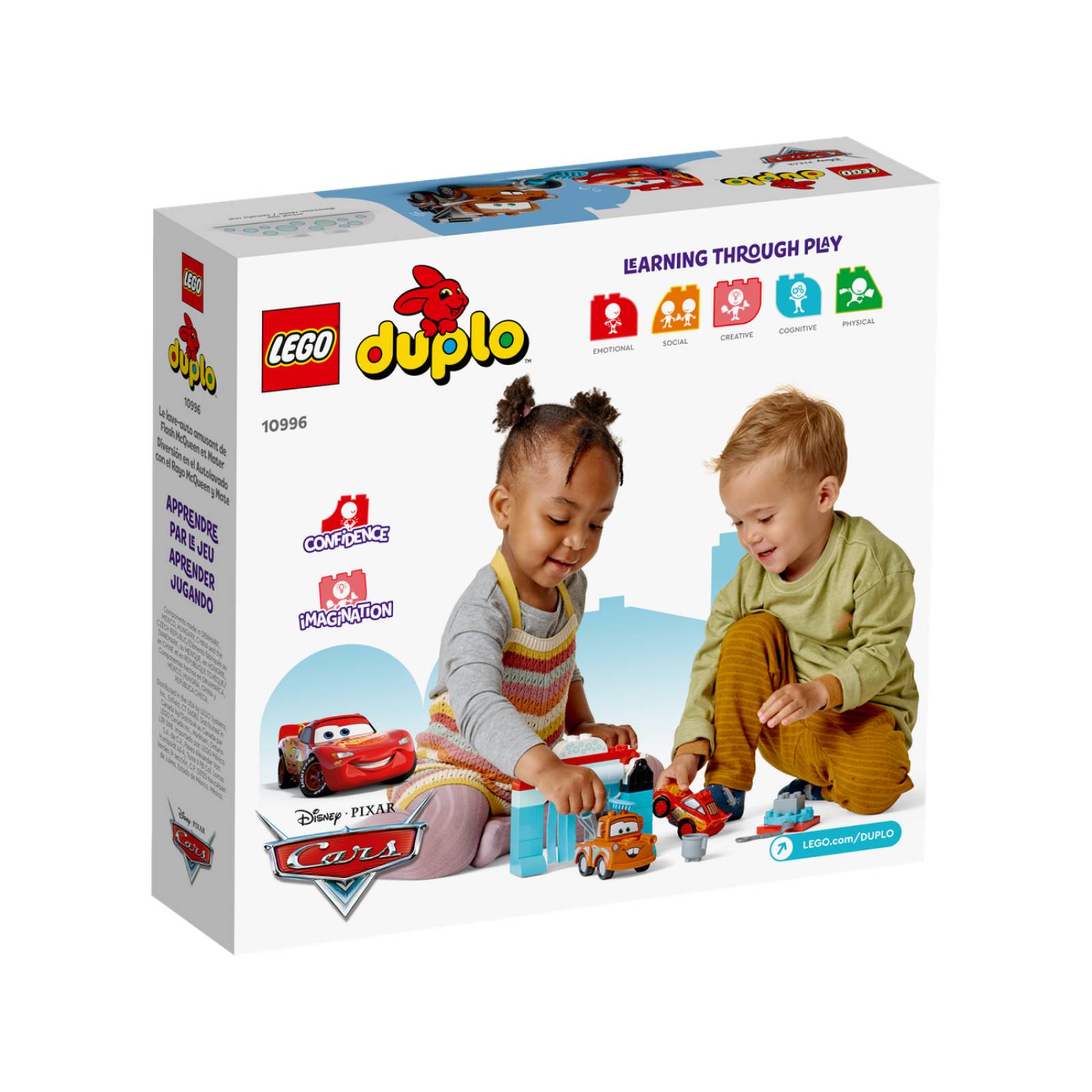 LEGO DUPLO Disney Diversion en el Autolavado con Rayo McQueen y Mate 10996 