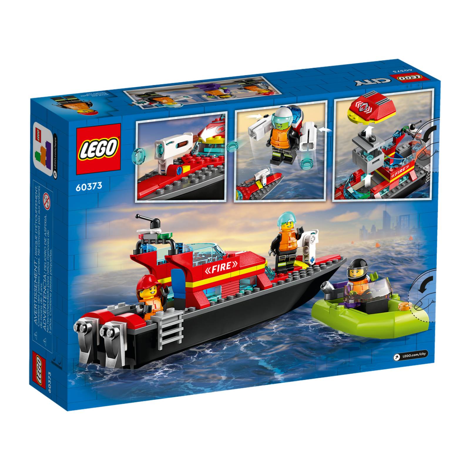 LEGO City Lancha de Rescate de Bomberos 60373 
