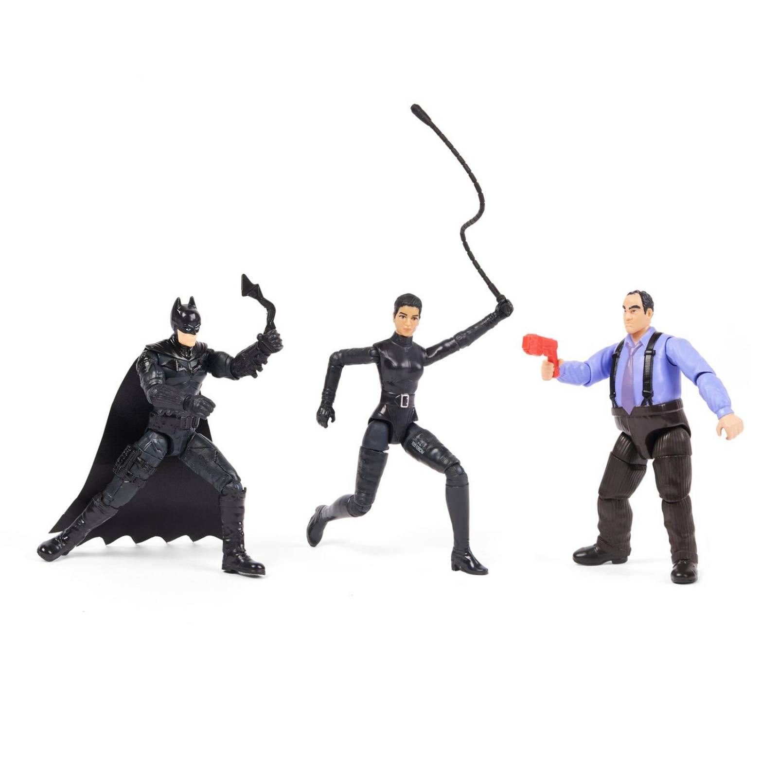 Batman Movie: Batman La Pelicula - Batman, Pinguino Y Selina Kyle 3 Pack 4 Pulgadas 