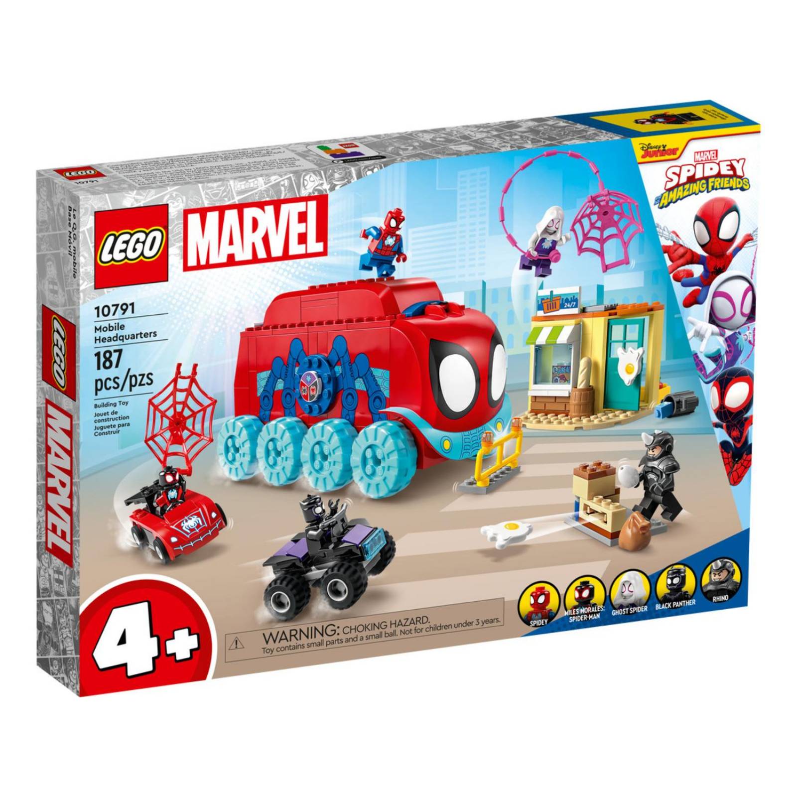 LEGO Marvel Spidey y su Super Equipo Base Movil del Equipo Spidey 10791 