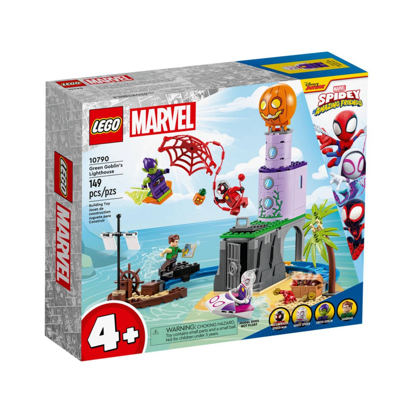 LEGO Marvel Spidey y su Super Equipo Equipo Spidey en el Faro del Duende Verde 10790 