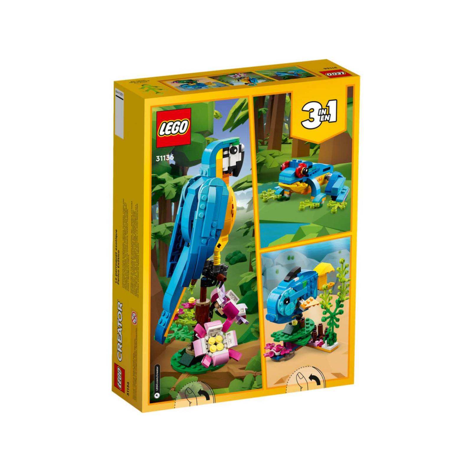 LEGO Creator 3 en 1 Loro Exotico 31136 