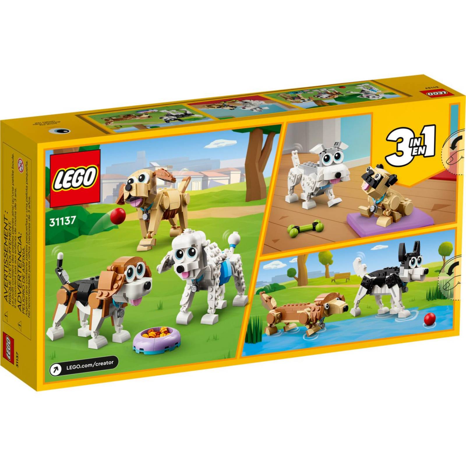 LEGO Creator 3 en 1 Perros Adorables 31137 