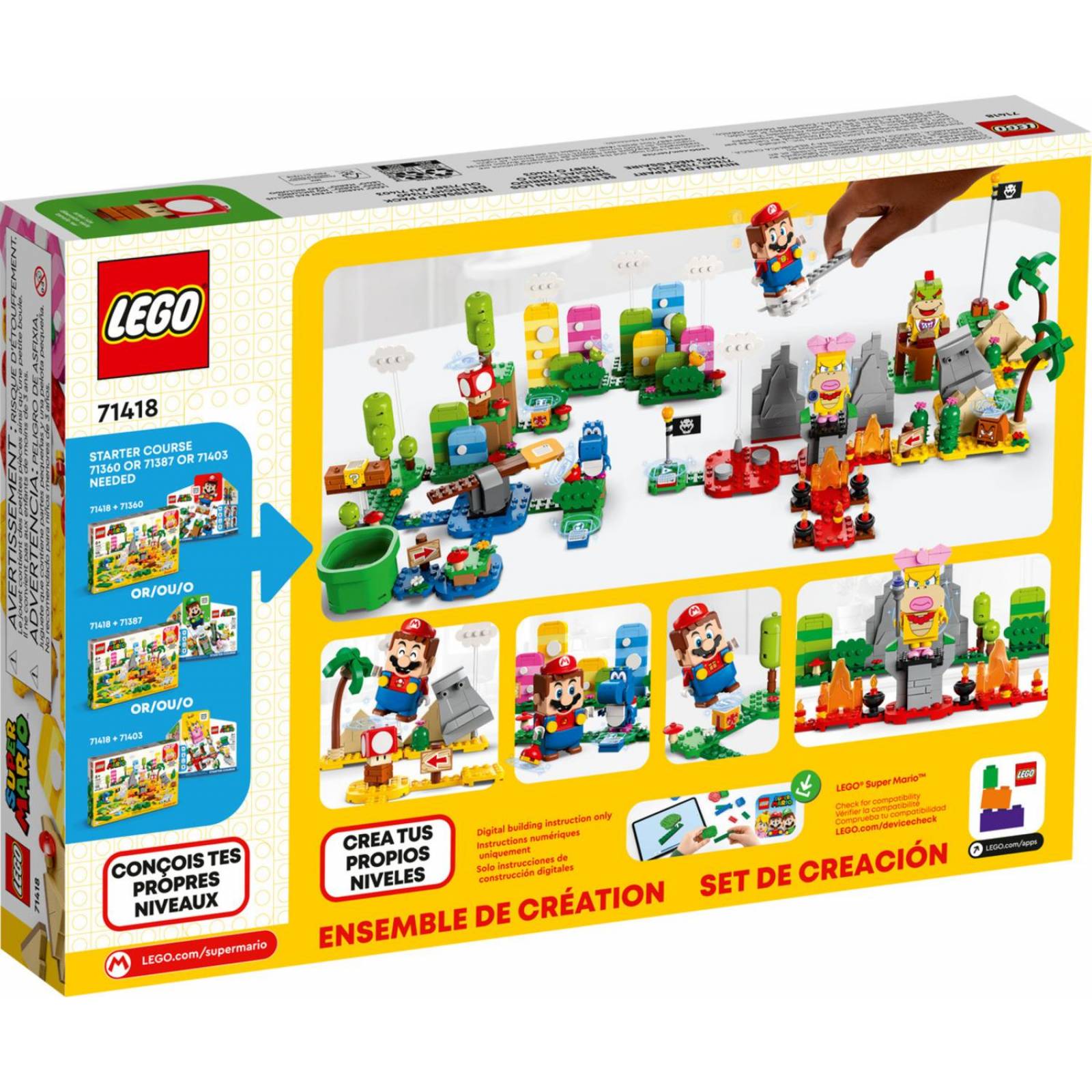 LEGO Super Mario Set de Creacion: Caja de herramientas creativas 71418 