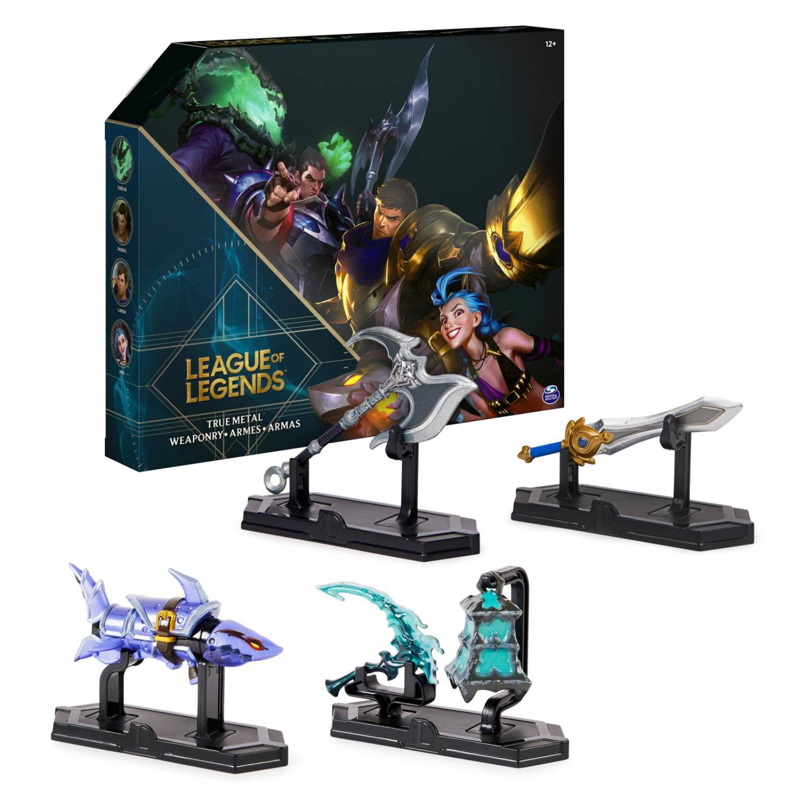 League Of Legend: Die Cast True Metal Weaponry 4 Pack 