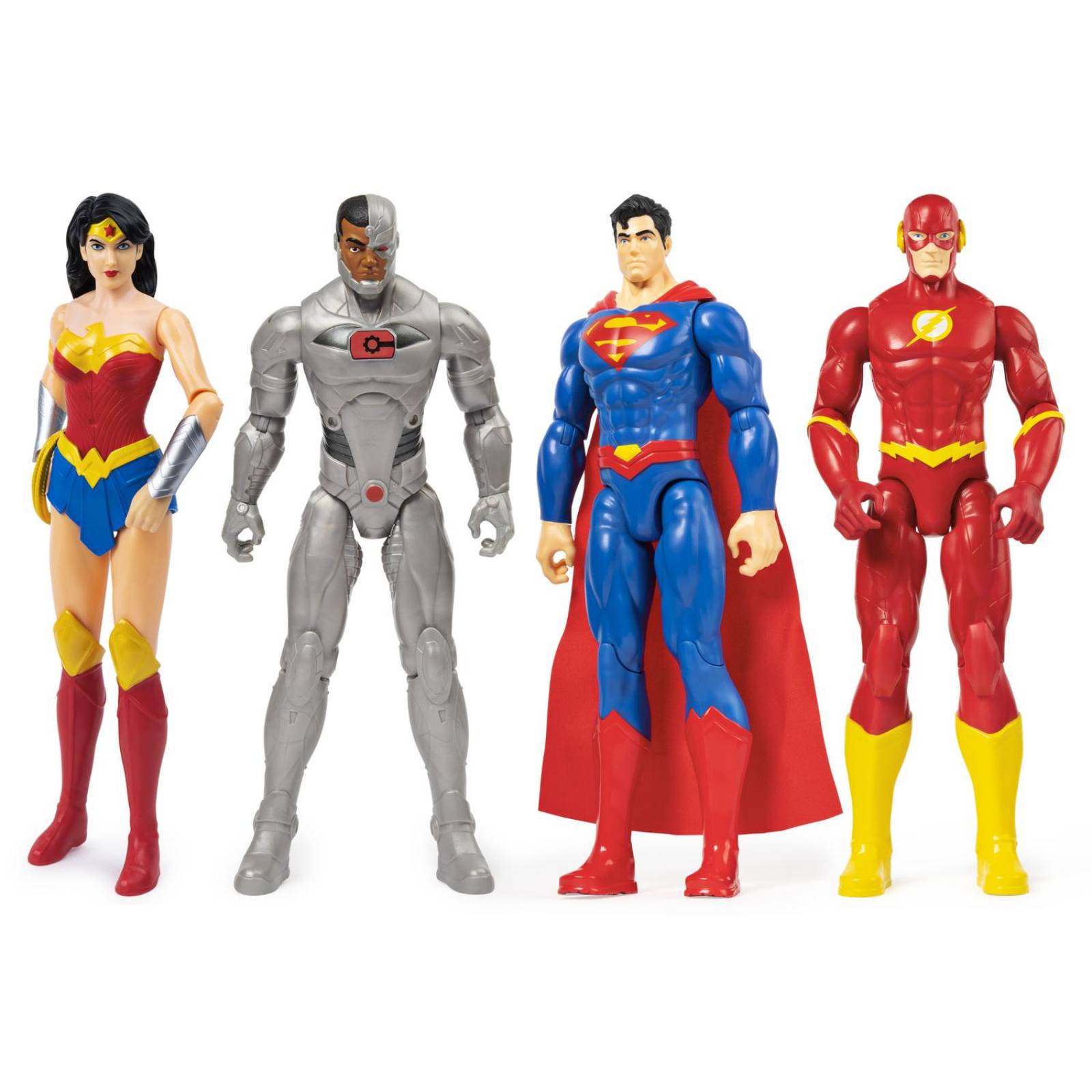 Dc: Liga De La Justicia Figura De Accion 4 Pack 12 Pulgadas 