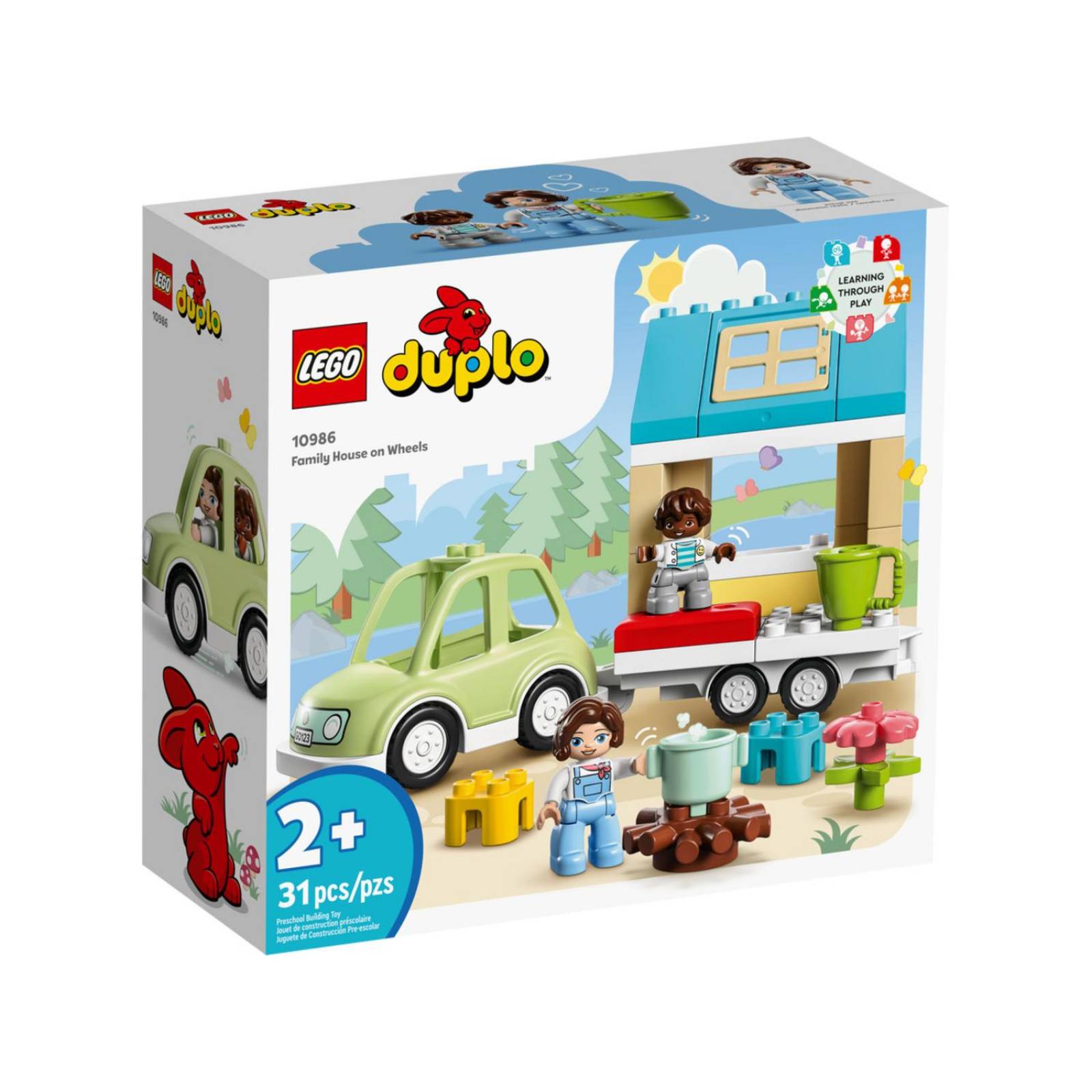 LEGO DUPLO Town Casa Familiar con Ruedas 10986 