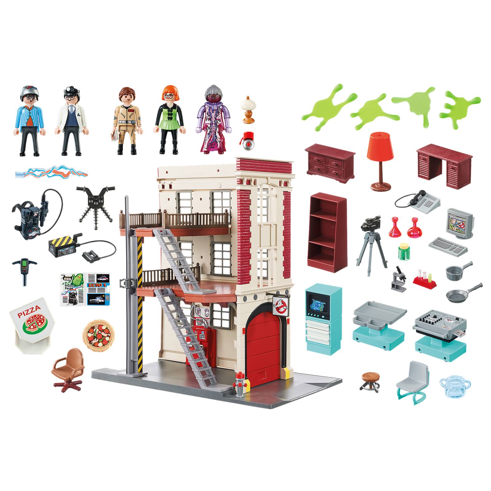 Playmobil Ghostbusters: Cuartel De Bomberos 09219 