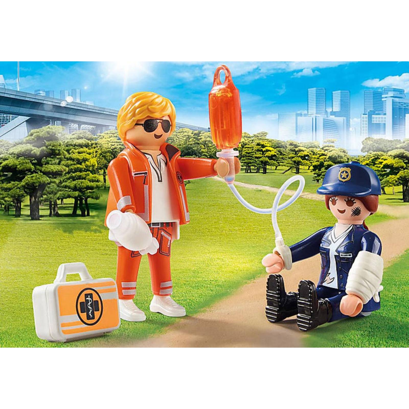 Playmobil Duo Pack: Medico y Oficial De Policía 70823 
