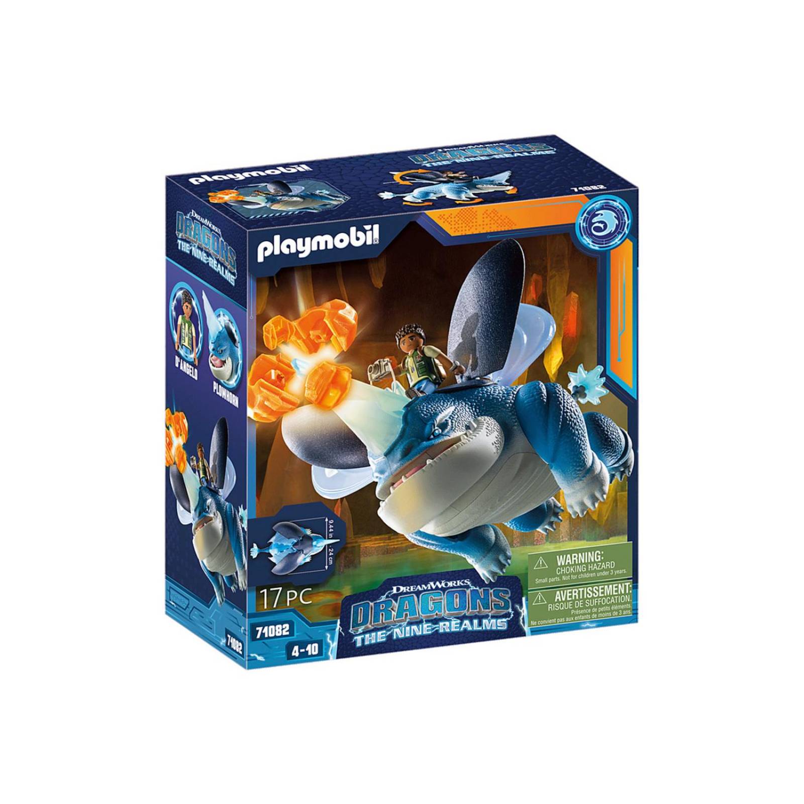 Playmobil Dragons: The Nine Realms - Plowhorn y Di Angelo 71082
