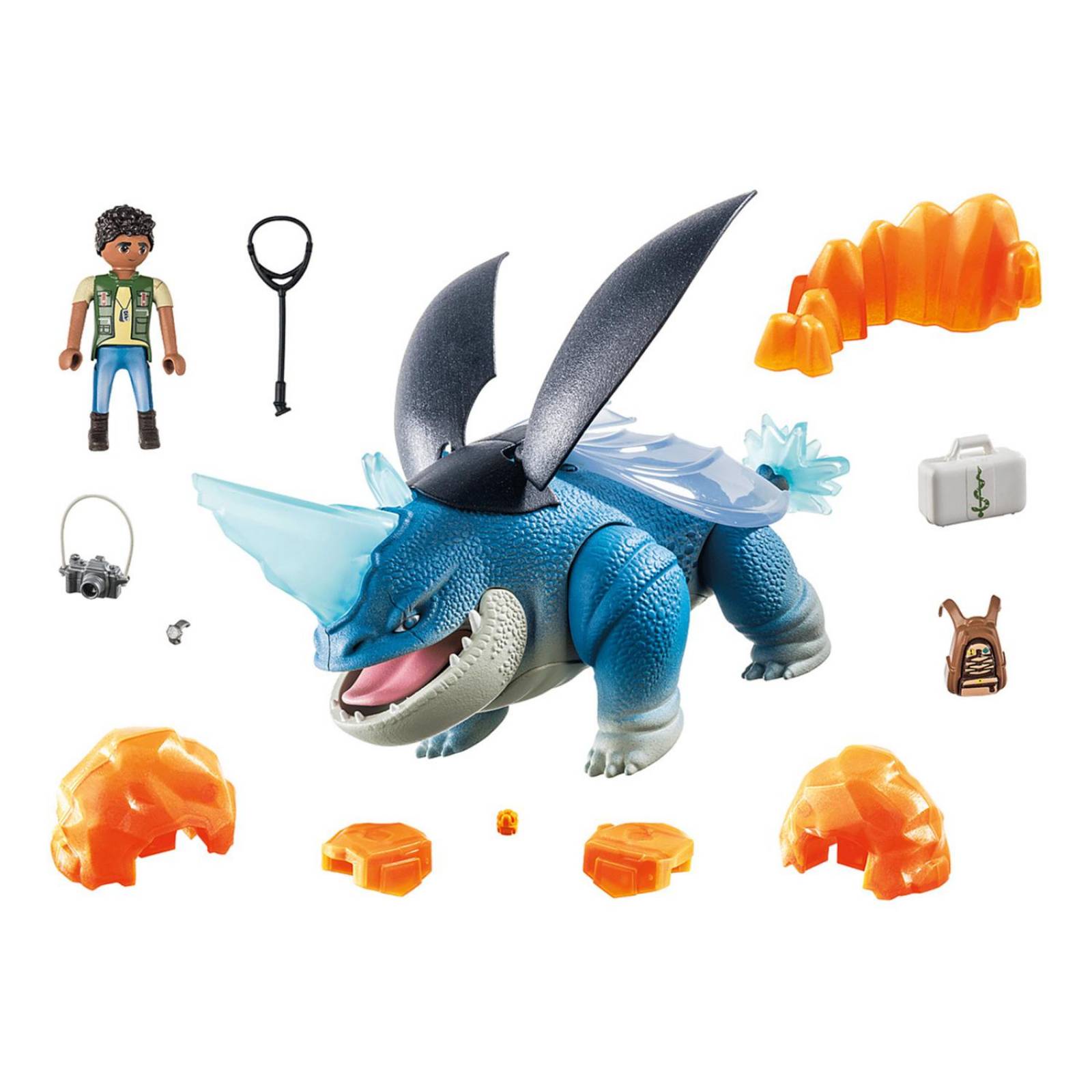 Playmobil Dragons: The Nine Realms - Plowhorn y Di Angelo 71082