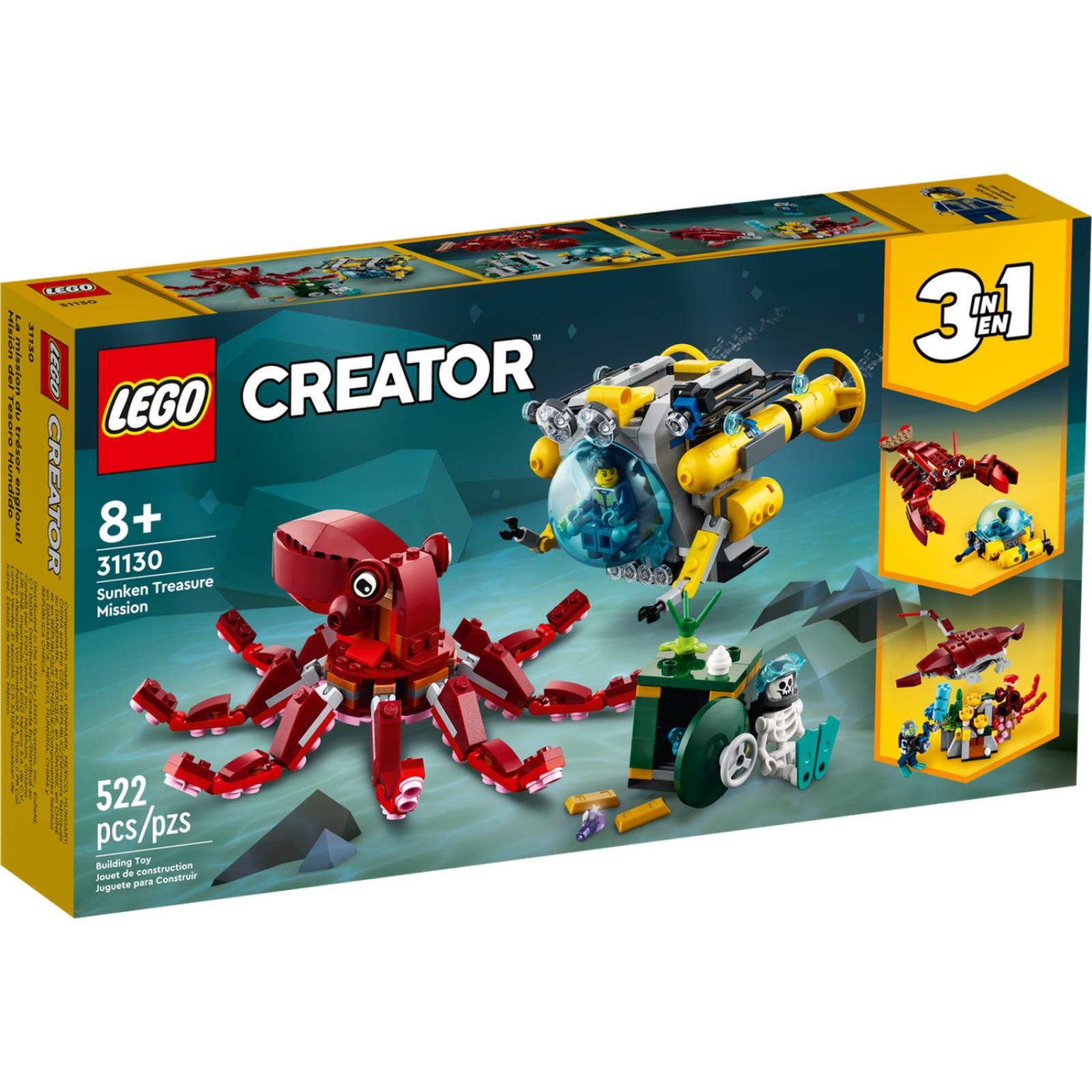 LEGO Creator Mision del Tesoro Hundido 31130 