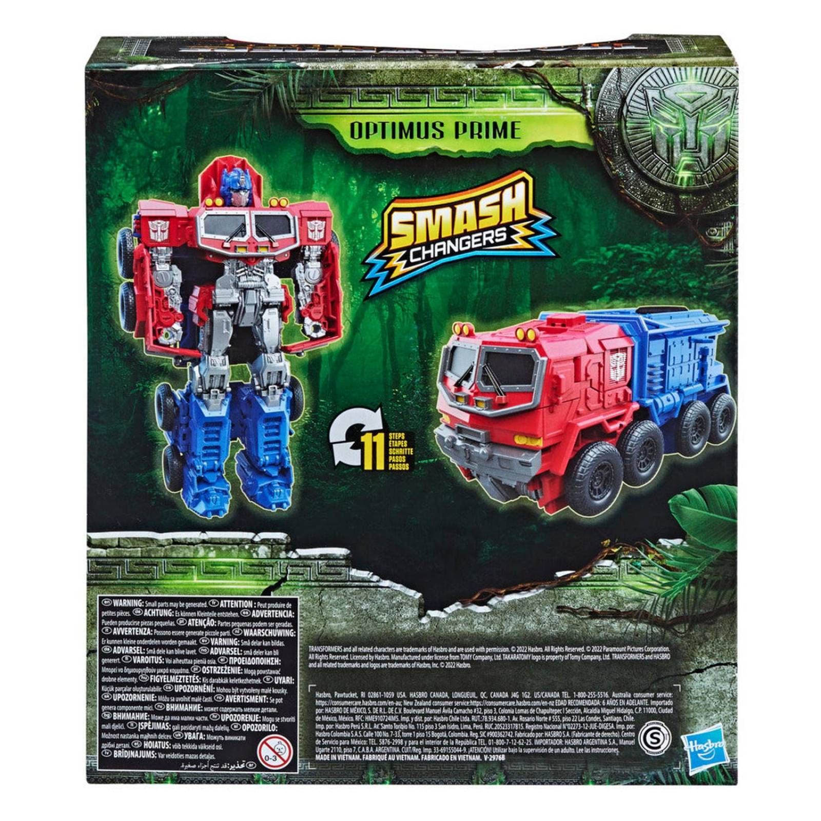 Transformers Rise Of The Beasts: Optimus Prime Smash Changers 