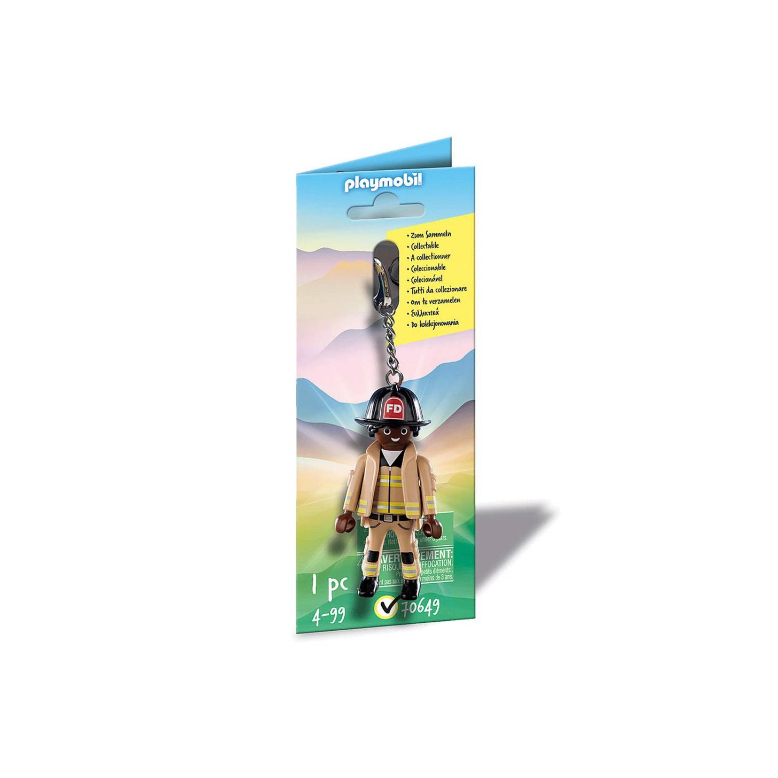 Playmobil keyrings: Llavero Bombero 70649 
