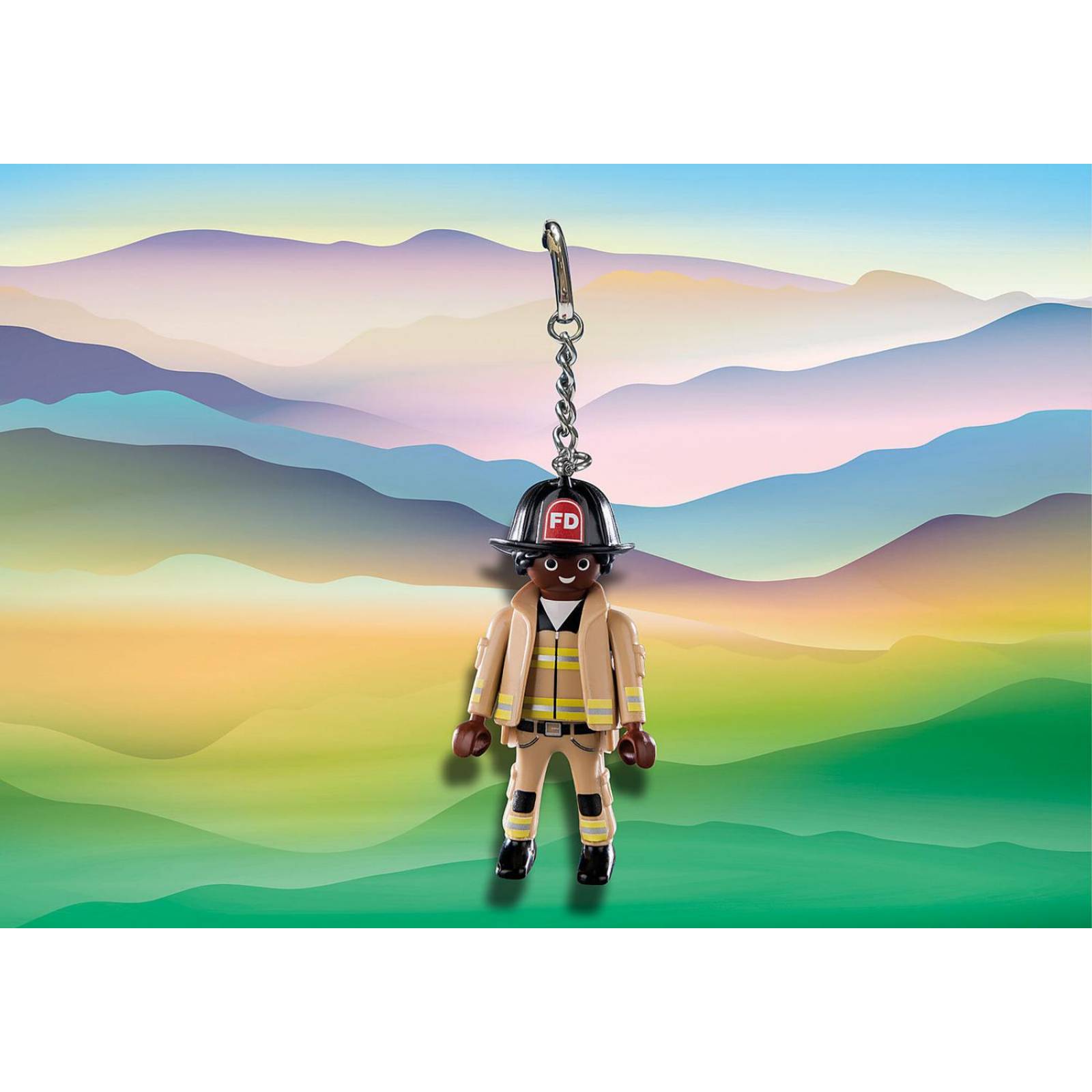 Playmobil keyrings: Llavero Bombero 70649 