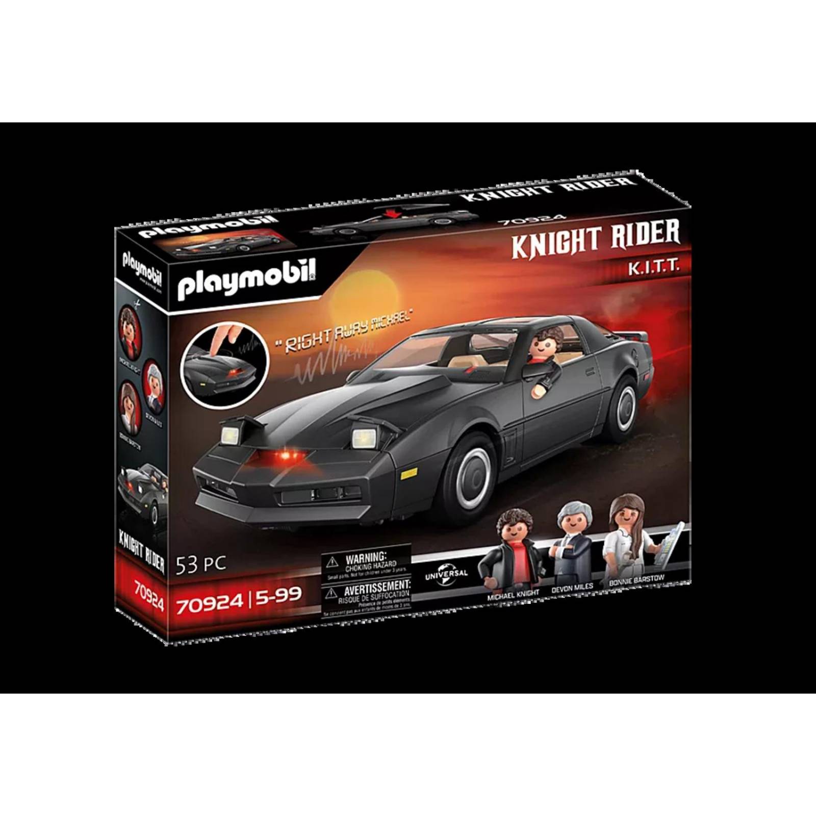 PLAYMOBIL K.I.T.T. - Knight Rider K2000 - Voiture Et Personnage - Neuf En Stock